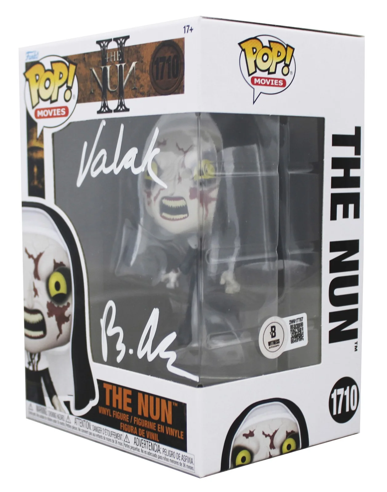 Bonnie Aarons — Bonnie Aarons The Nun II "Valak" Signed #1710 Funko Pop Vinyl Figure BAS Witness, изображение 2