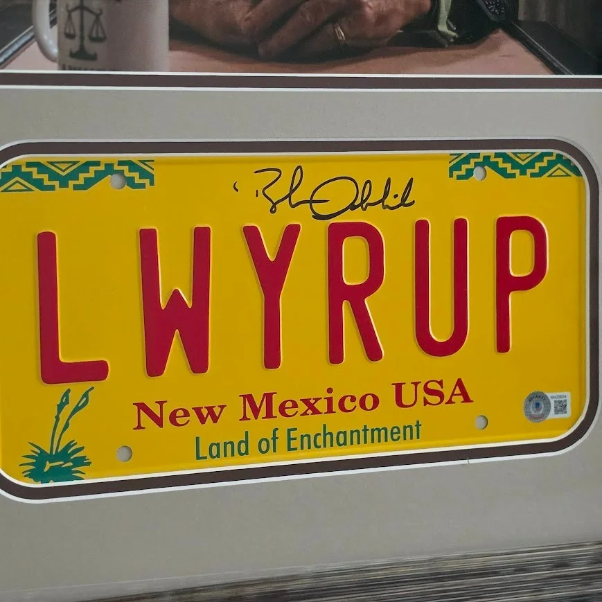 Bob Odenkirk — Bob Odenkirk Signed autographed Breaking Bad License plate BECKETT BAS Witnessed, image 2