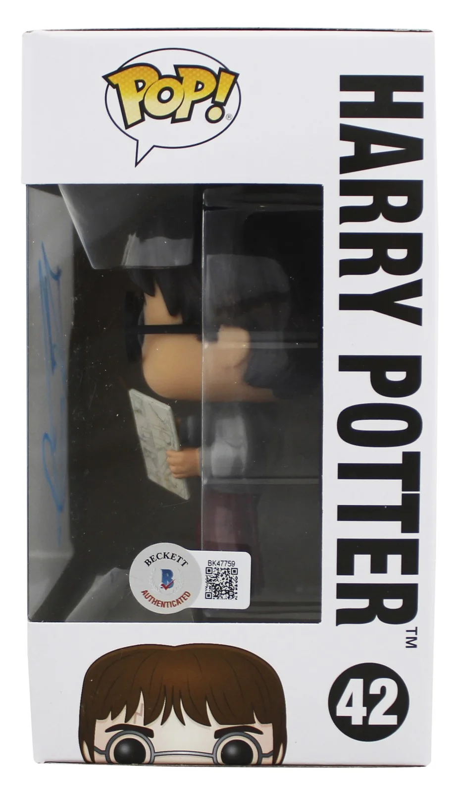 Daniel Radcliffe — Daniel Radcliffe Harry Potter Authentic Signed #42 Funko Pop Vinyl Figure BAS, image 3