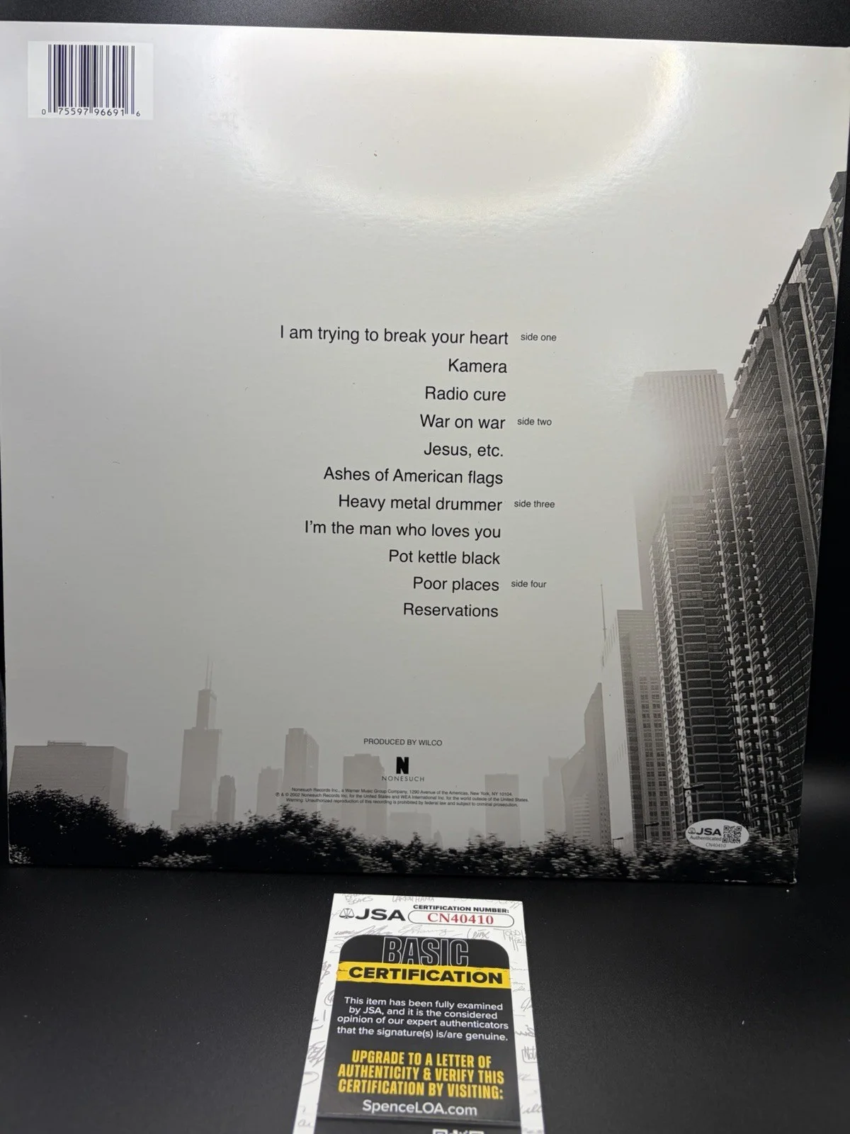 Jeff Tweedy Signed Wilco Yankee Hotel Foxtrot Original Vinyl Album LP JSA COA, изображение 2