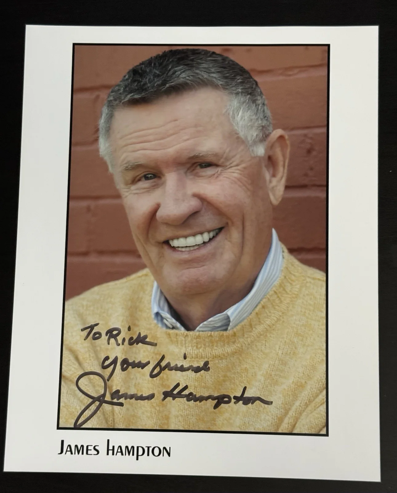 James Hampton — JAMES HAMPTON SIGNED 8 X 10 PHOTO TEEN WOLF, SLING BLADE DIED 2021