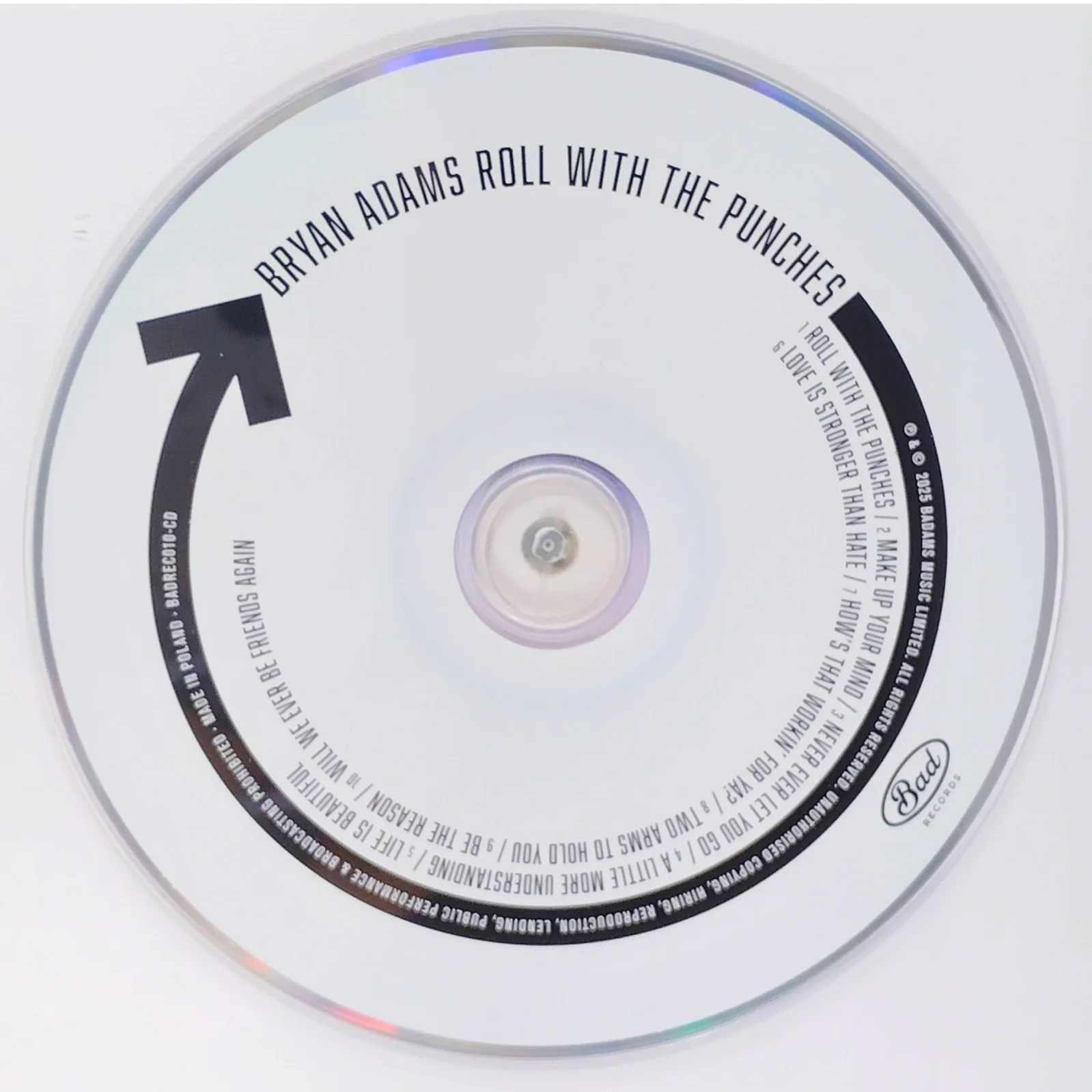 Bryan Adams — Bryan Adams Signed Roll With The Punches CD Framed Beckett BAS COA Rock Music, image 5