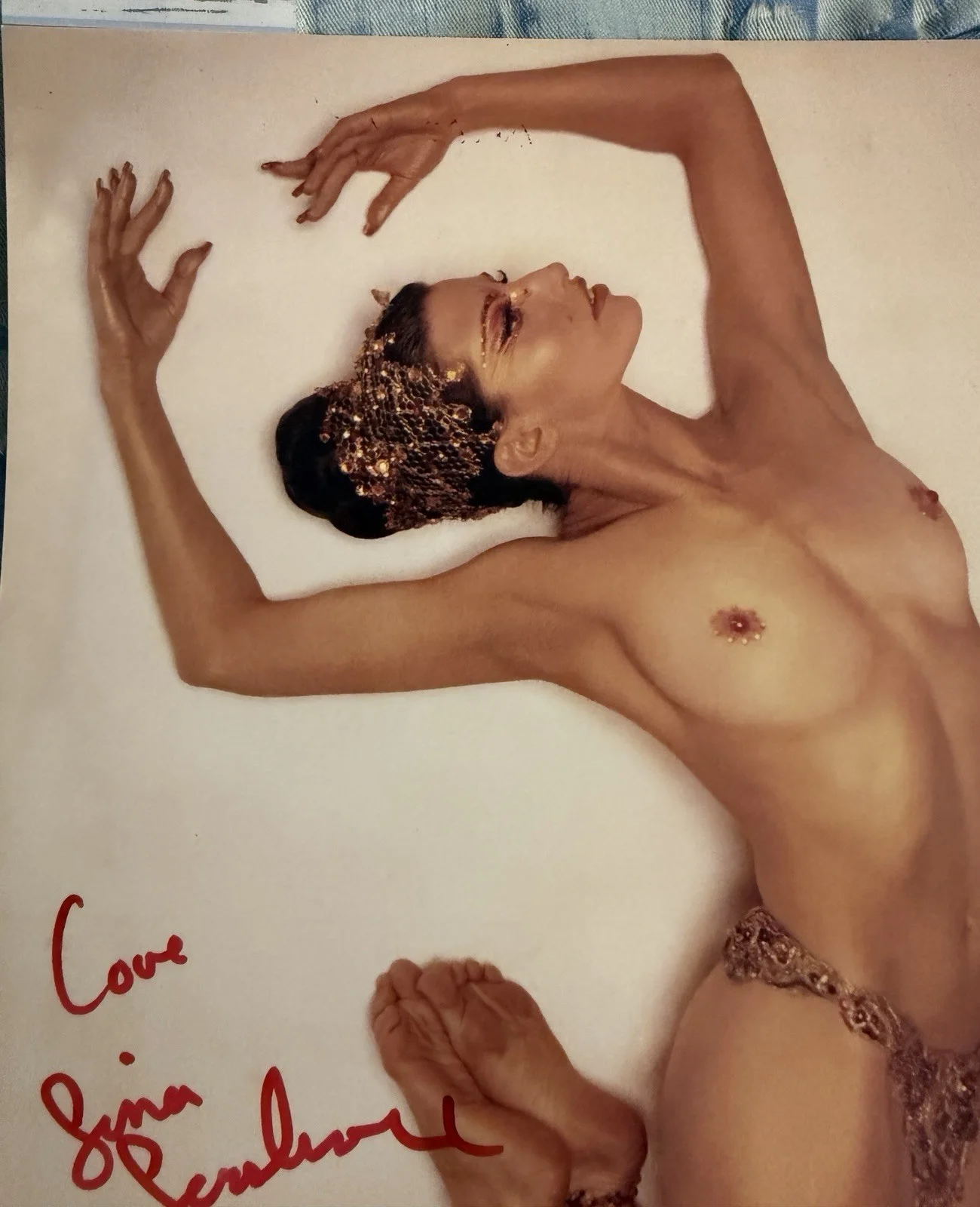 Gina Gershon — authentic “GINA GERSHON” NUDE 8x10” SIGNED PHOTO autographed photograph COA rare, изображение 3