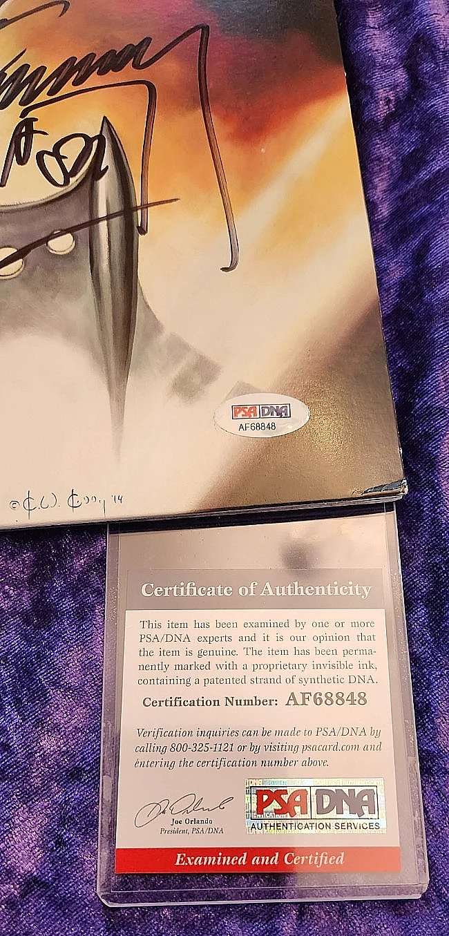 kiss ACE FREHLEY SIGNED SPACEMAN cover psa coa af68848, image 3