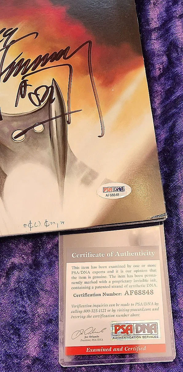 kiss ACE FREHLEY SIGNED SPACEMAN cover psa coa af68848, image 4