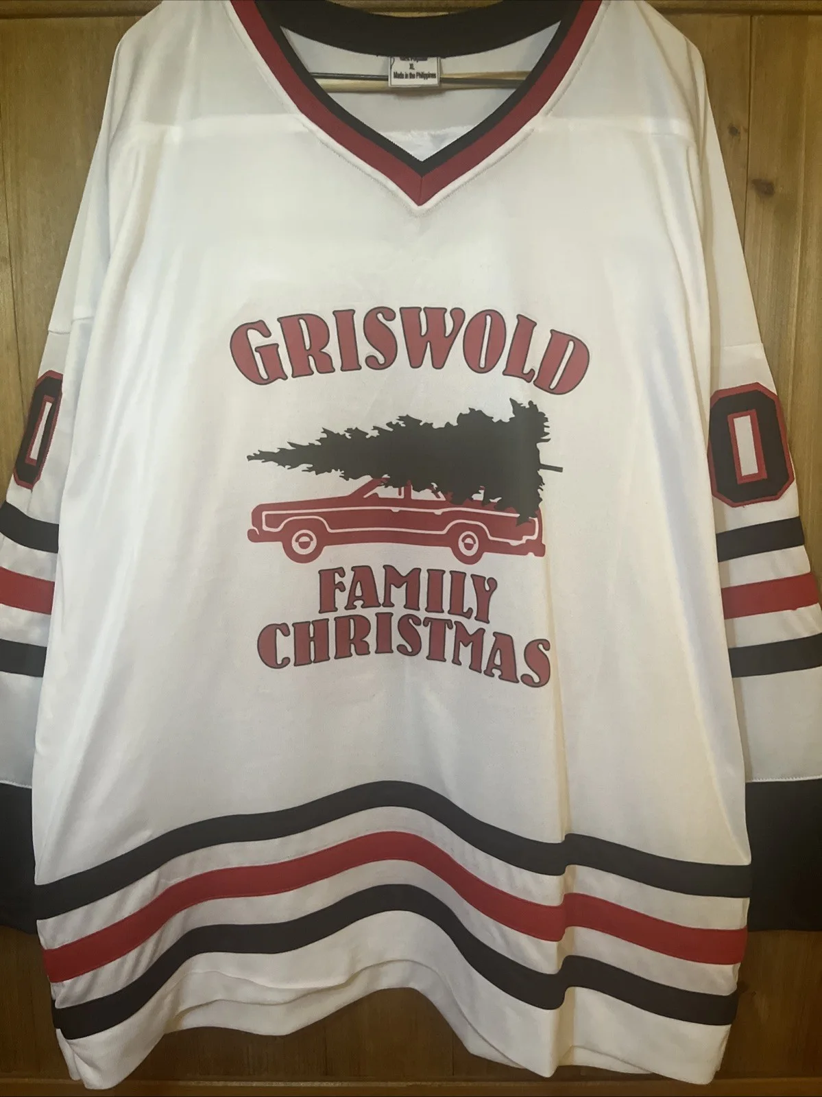 Chevy Chase — Autographed/signed Chevy Chase Custom Hockey Jersey Christmas Vacation BAS COA, изображение 5