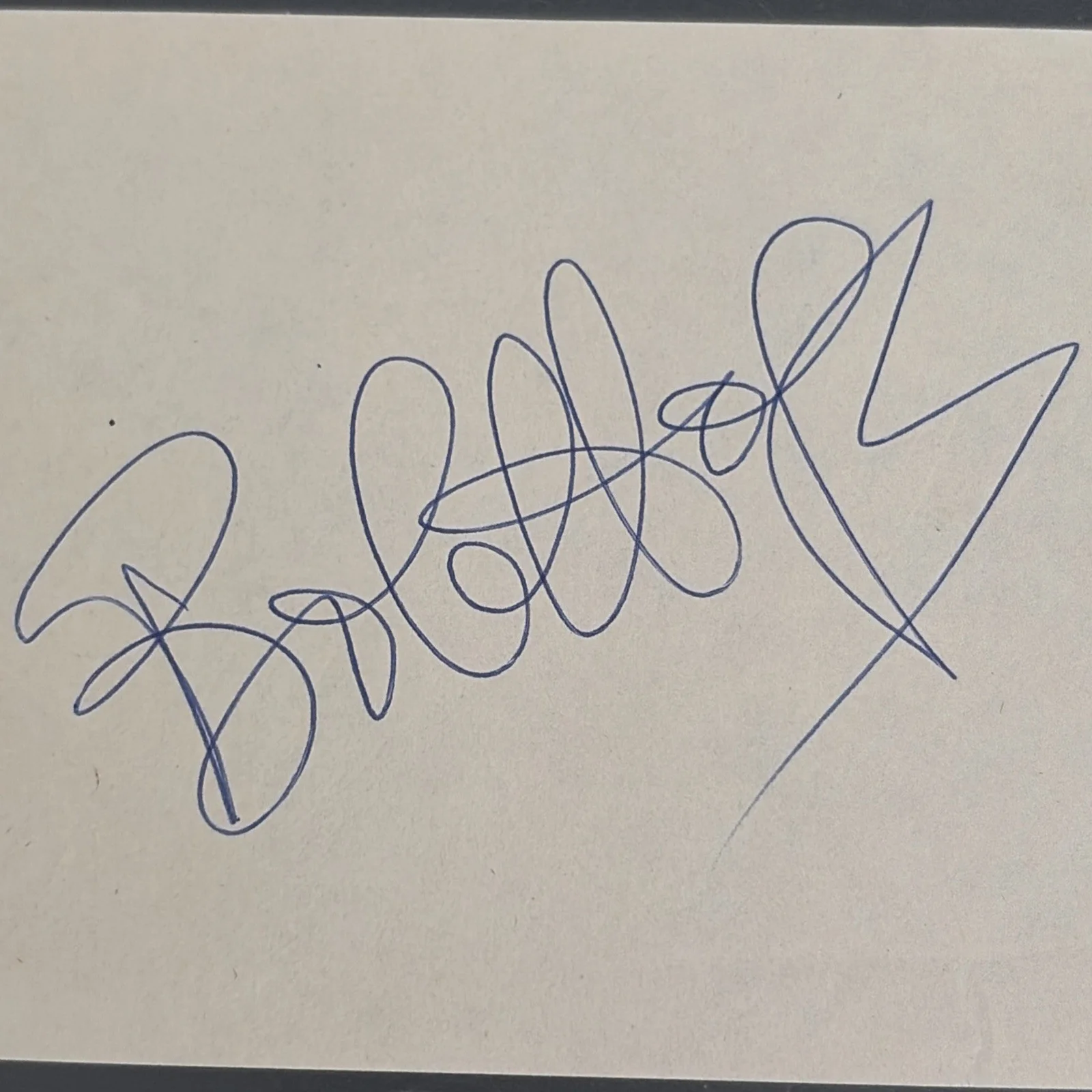 BOB HOPE Authentic Autograph Hand Signed while in Atlanta Airport 1974, изображение 2