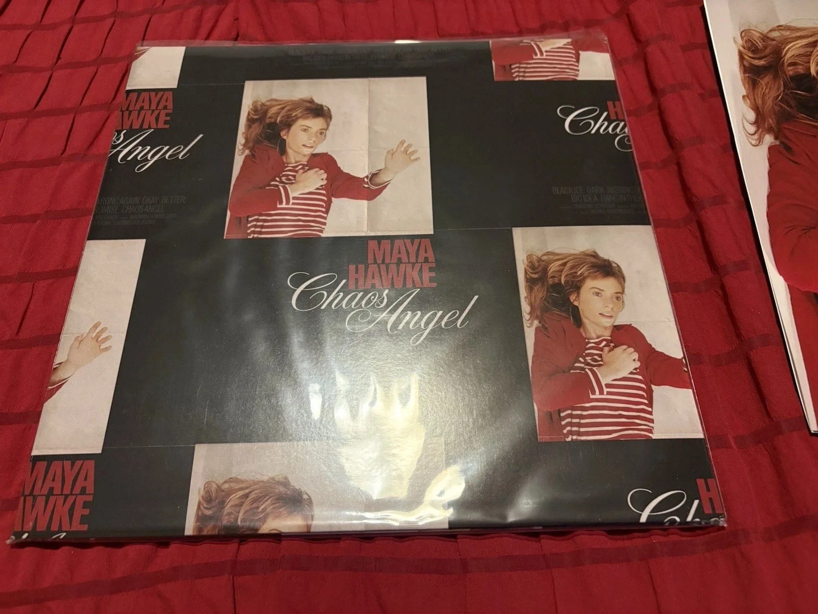Maya Hawke Chaos Angel Vinyl LP Autographed with Poster Insert, Signed, image 4
