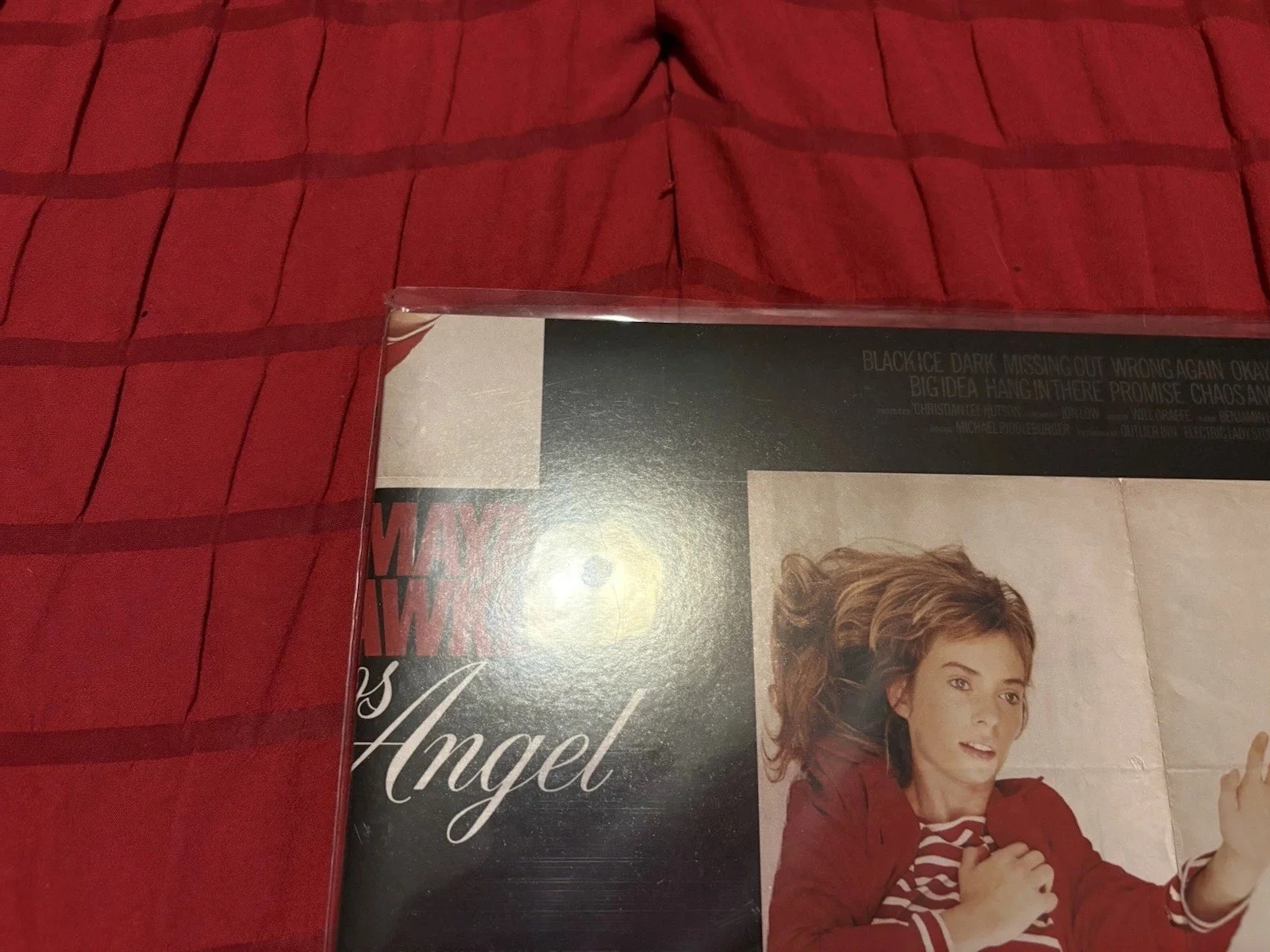 Maya Hawke Chaos Angel Vinyl LP Autographed with Poster Insert, Signed, image 5