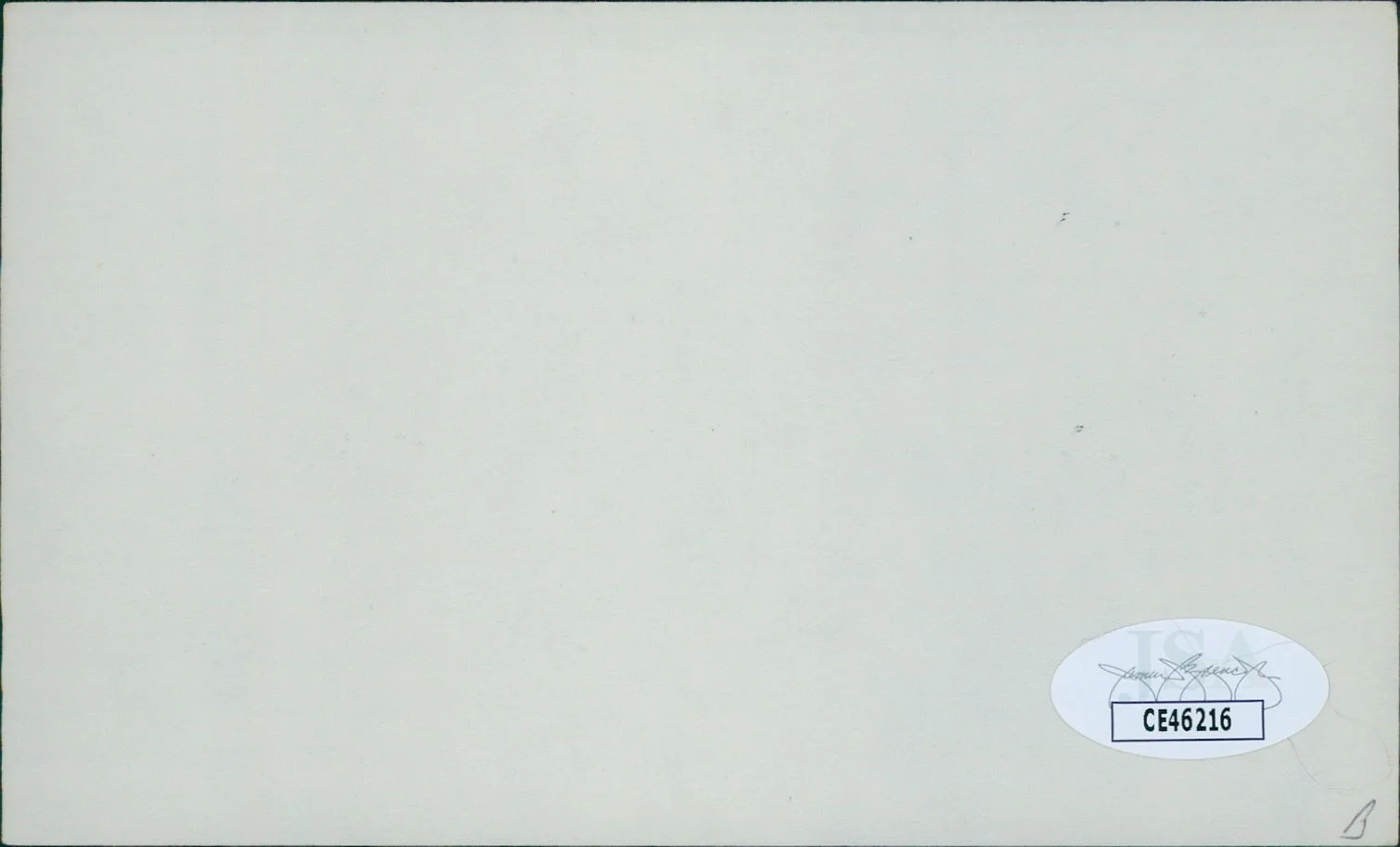 Jean Wallace — Jean Wallace Actress Signed 3x5 Index Card JSA Authenticated Personalized, image 2
