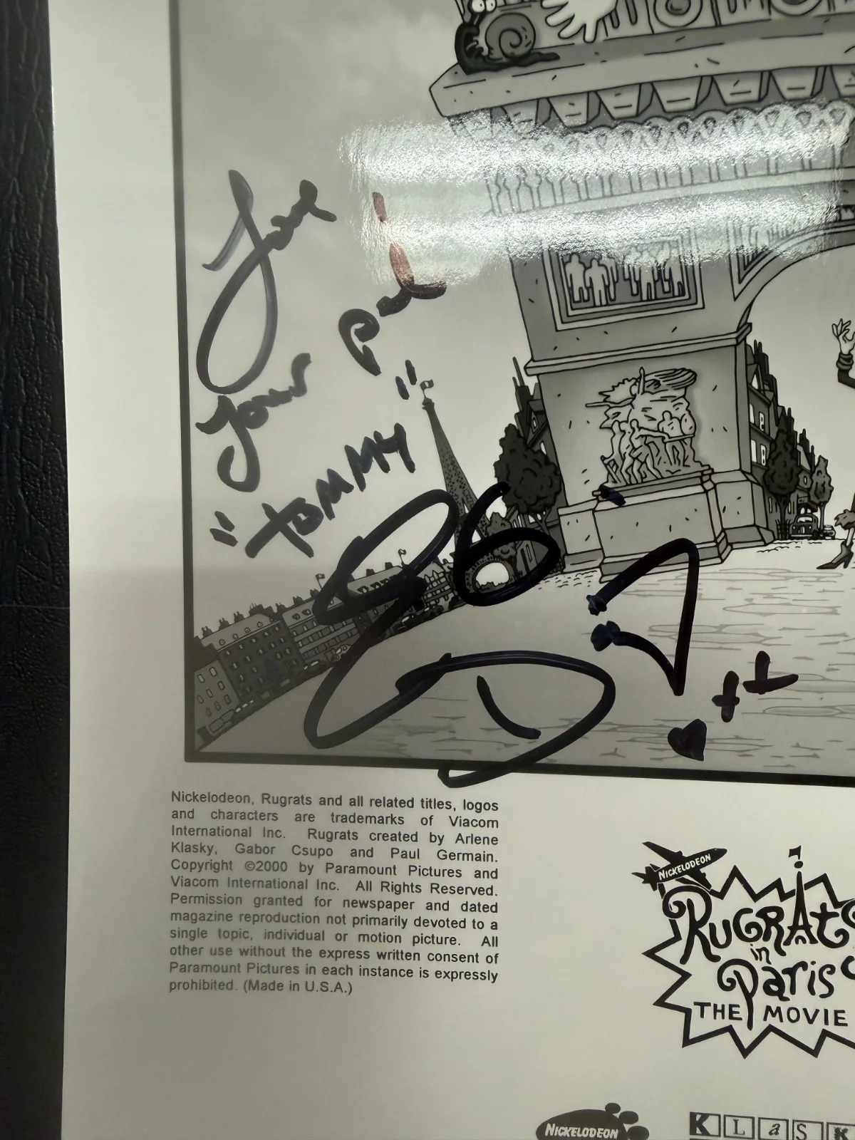 EG Daily AUTOGRAPH SIGNED Rugrats IN PARIS THE MOVIE PHOTO 8x10 NO COA, изображение 4