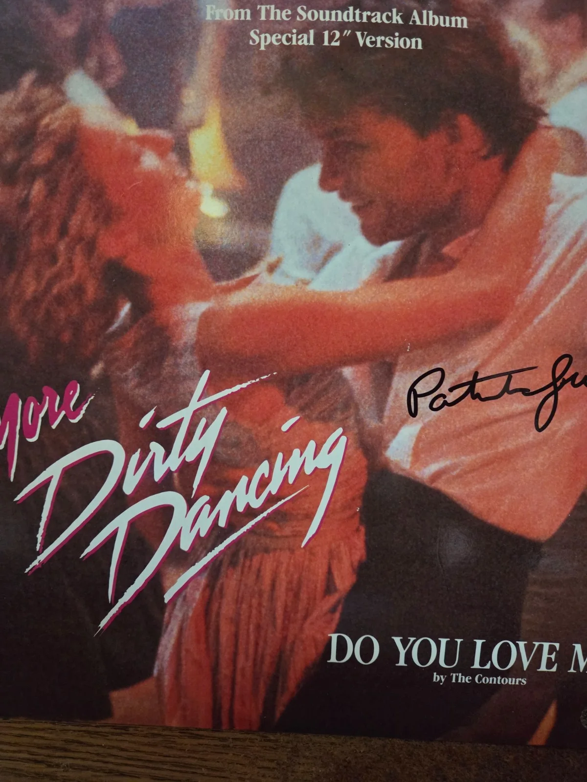 PATRICK SWAYZE signed"DIRTY DANCING" album VINYL lp COA free shipping, image 3