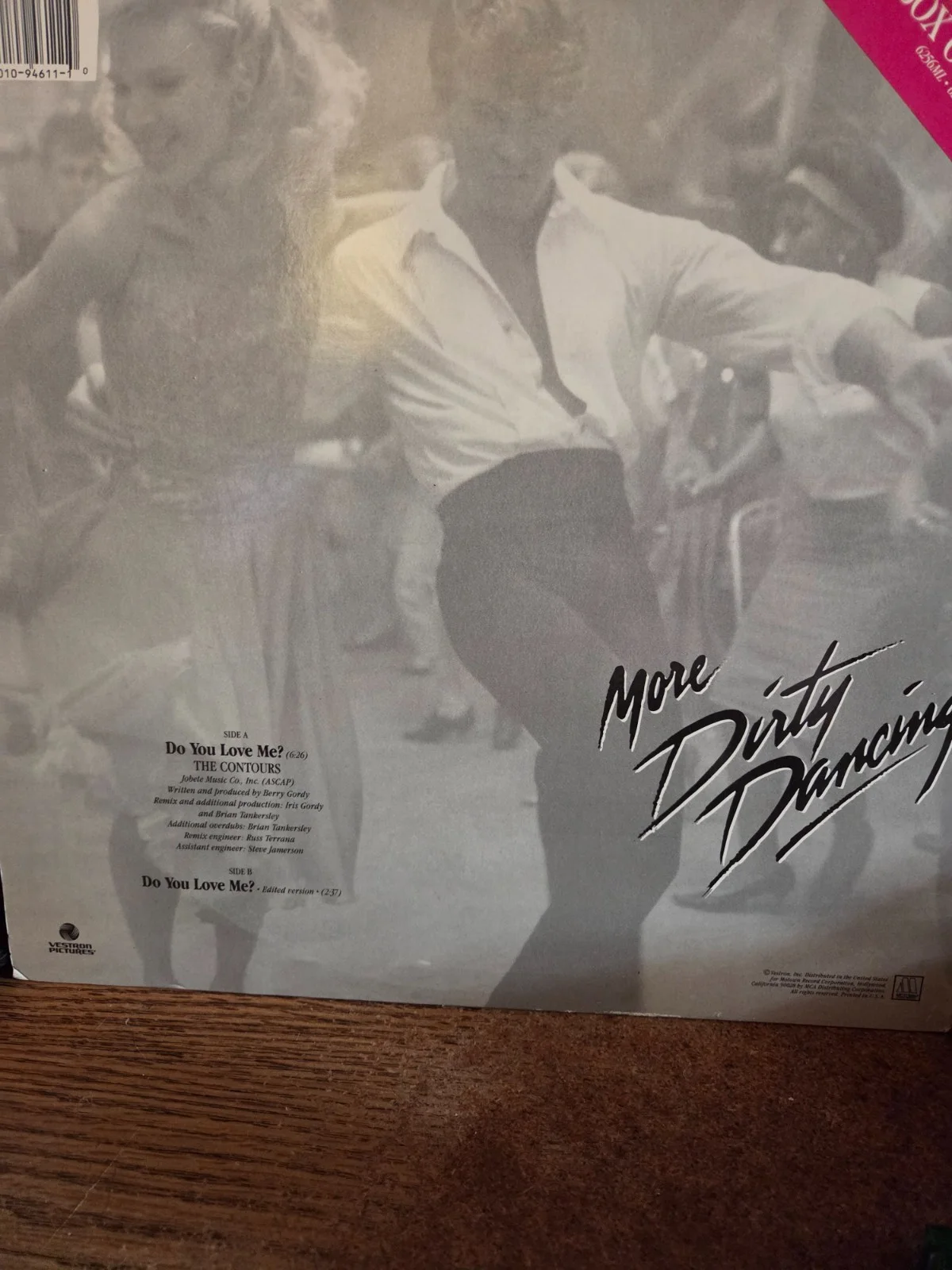 PATRICK SWAYZE signed"DIRTY DANCING" album VINYL lp COA free shipping, image 5