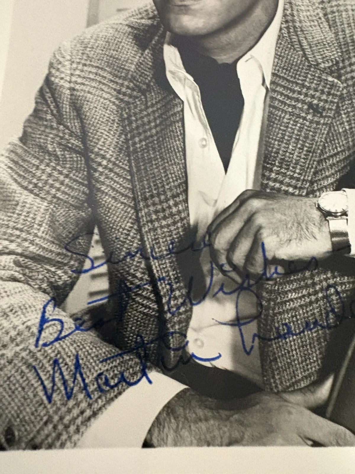 Martin Landau — Martin Landau Signed Photo Autograph 1960’s Mission Impossible w/Envelope, image 3
