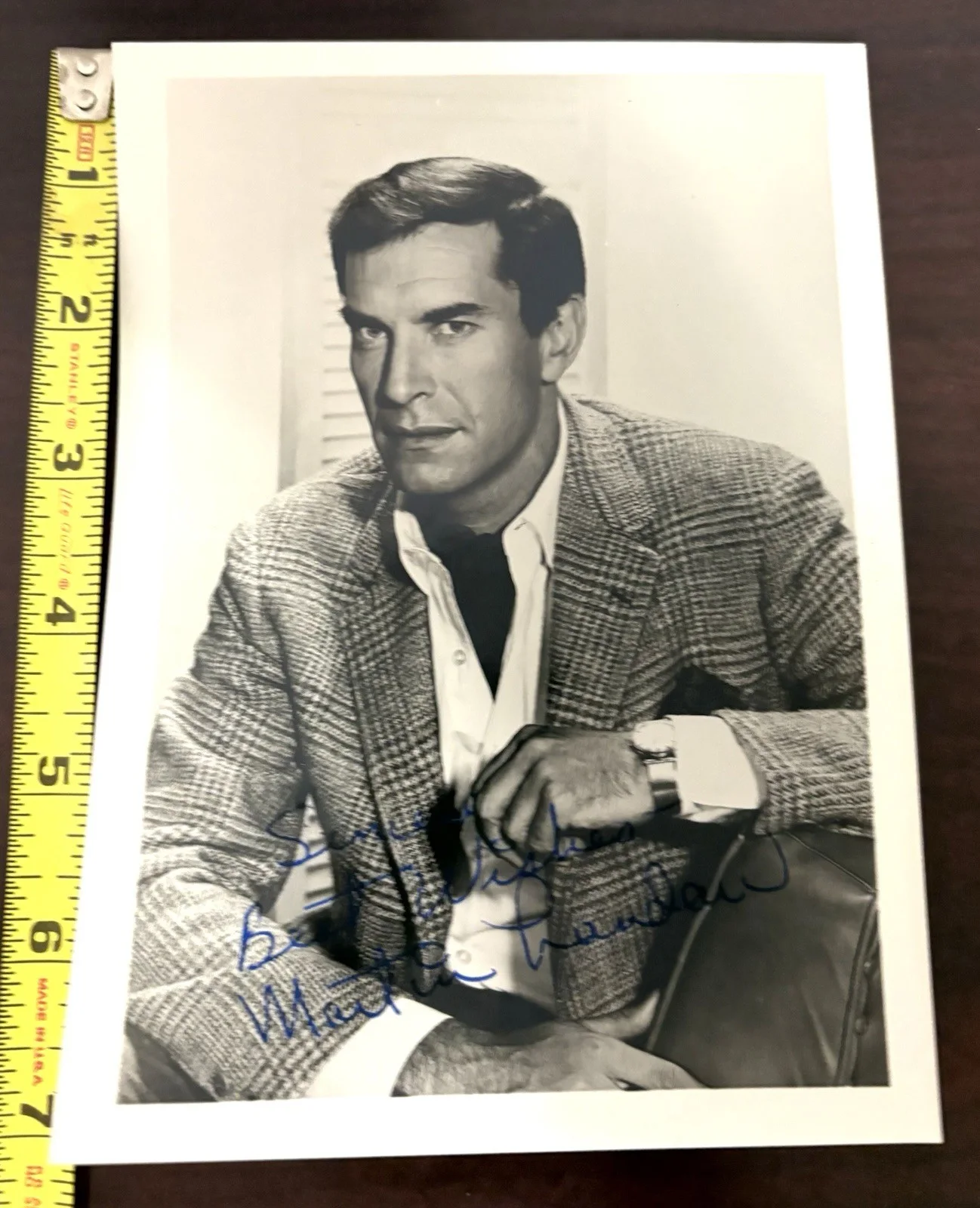 Martin Landau — Martin Landau Signed Photo Autograph 1960’s Mission Impossible w/Envelope, image 5