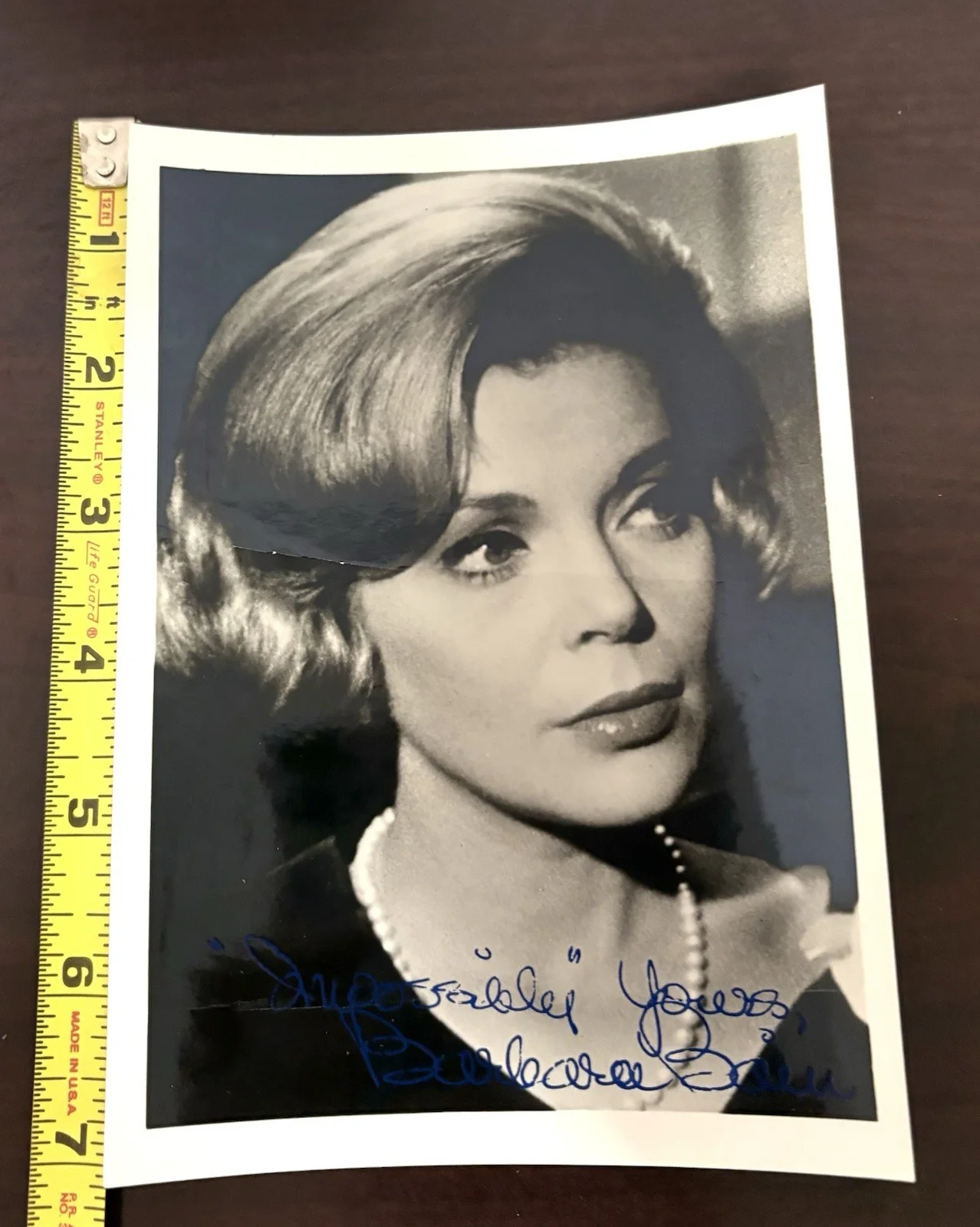 Barbara Bain — Barbara Bain Autographed 5x7 Photo Mission Impossible Actress Vintage Read, изображение 4