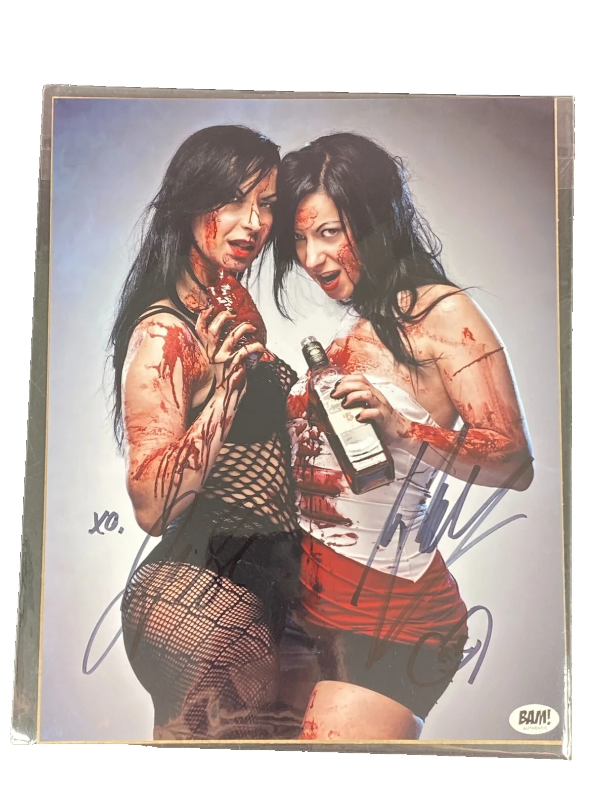 Soska Sisters — Jen Soska Sylvia Soska American Mary Twisted Twins BAM COA 8 x 10 Autograph