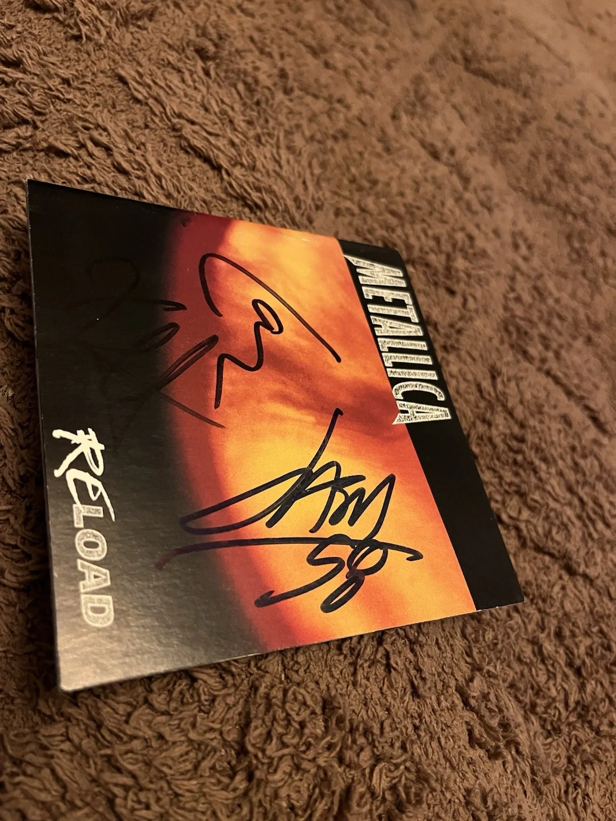 Metallica Signed / Autographed Reload CD Cover Lars Kirk Jason, image 2