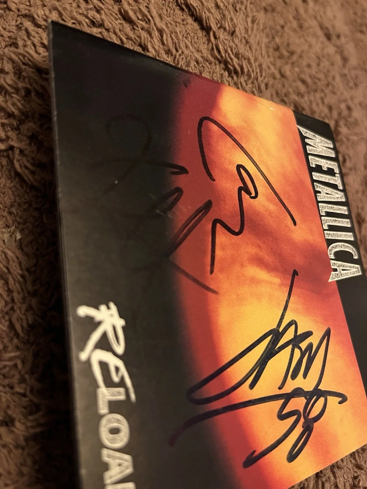 Metallica Signed / Autographed Reload CD Cover Lars Kirk Jason, image 3