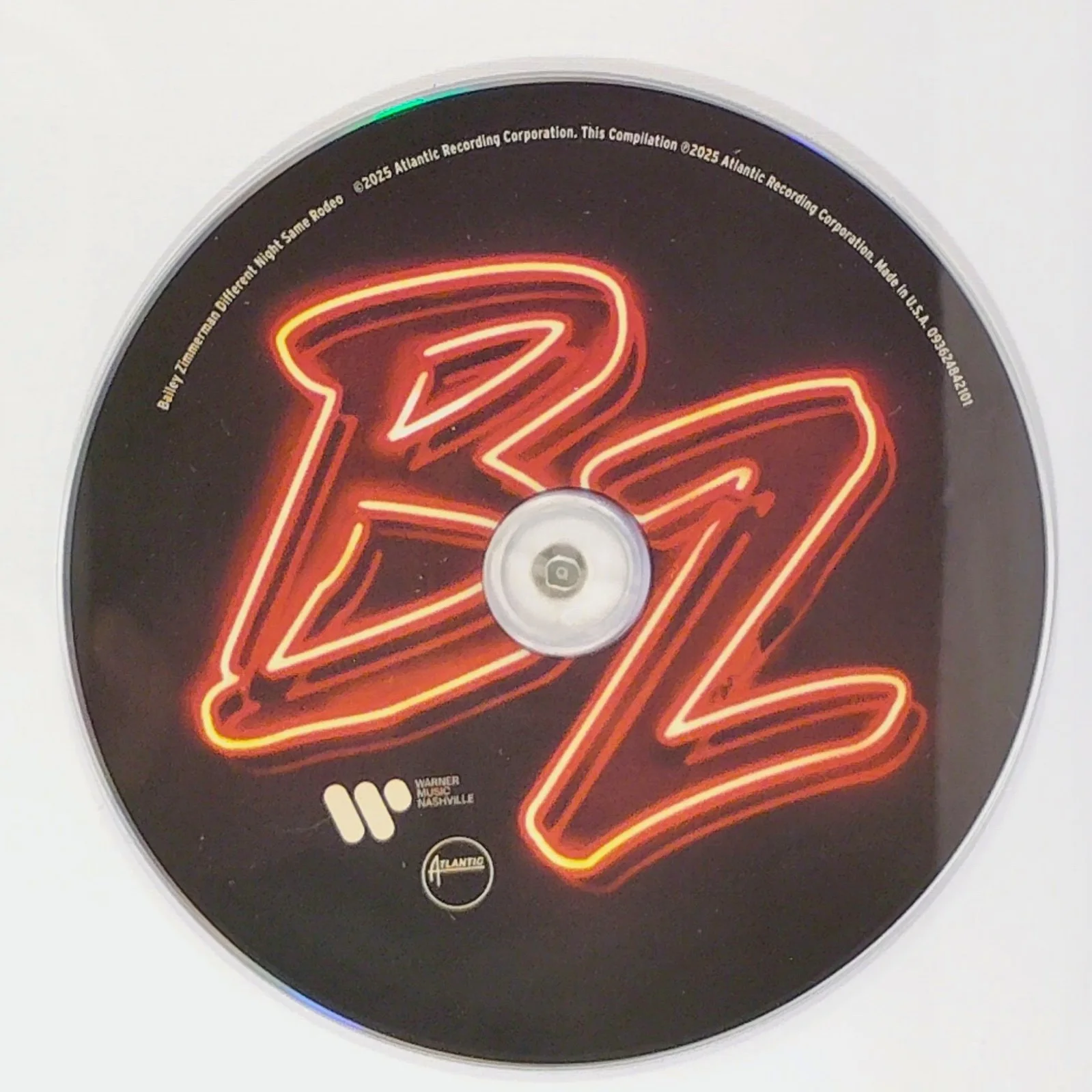 Bailey Zimmerman — Bailey Zimmerman Signed Different Night Same Rodeo CD Album Framed Beckett COA, image 3