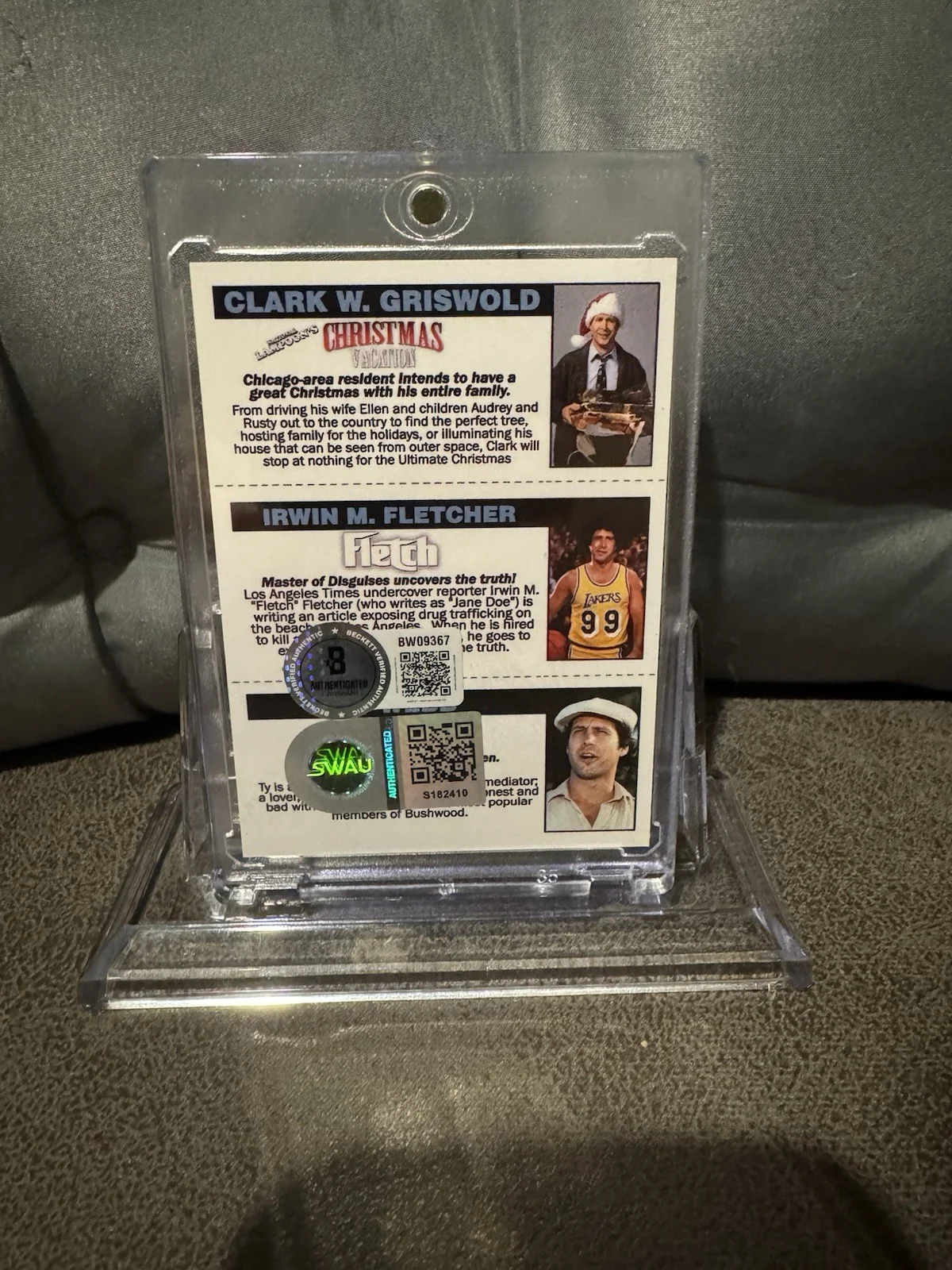 Chevy Chase — 🌲🏀🏌️CHEVY CHASE AUTO 1980/81 TOPPS VARIATION SIGNED CARD BGS BECKETT, изображение 3