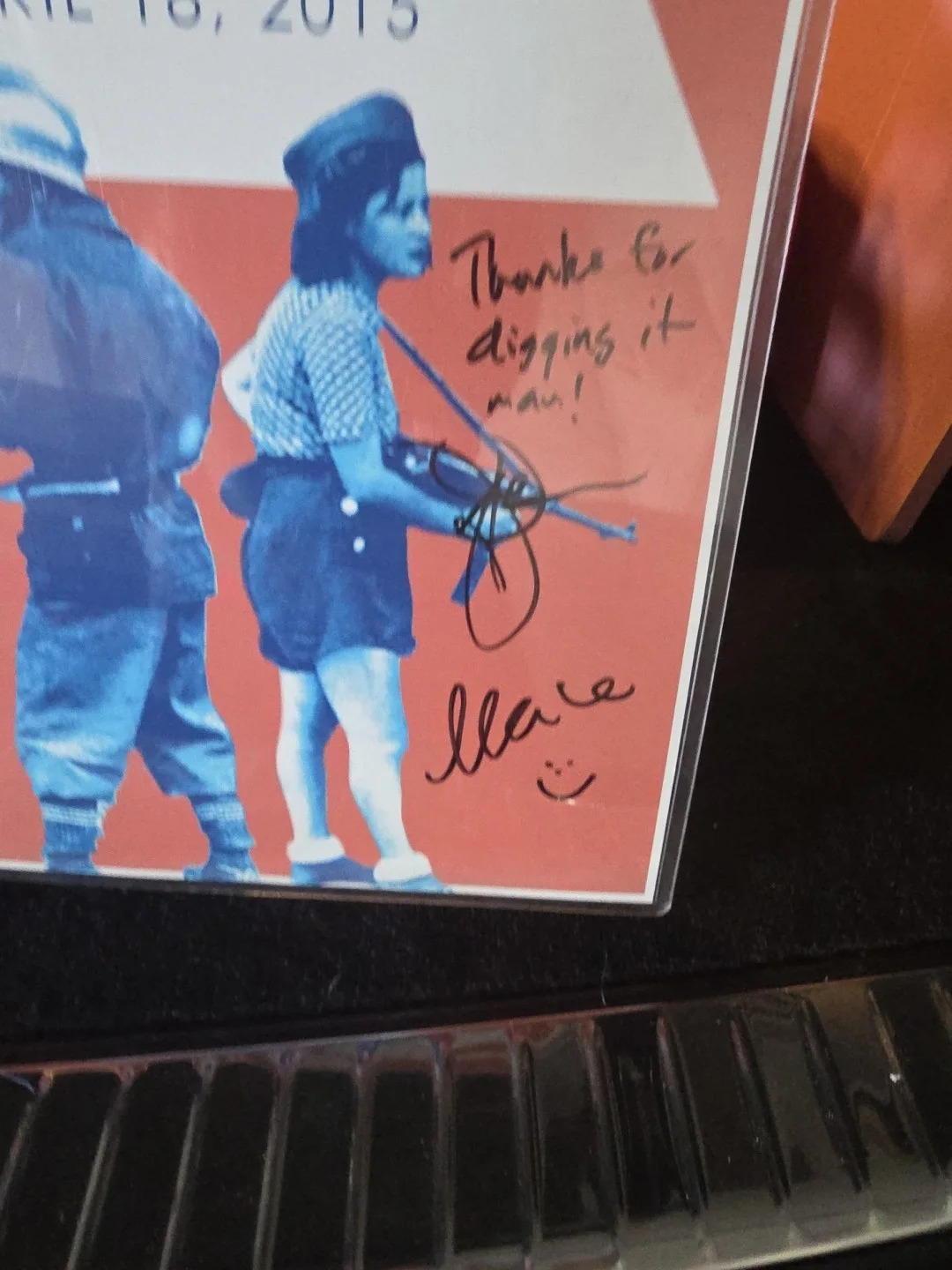 Signed Freedom Fry Record Store Day 2015 Fingerprints Concert Poster Rare, изображение 3