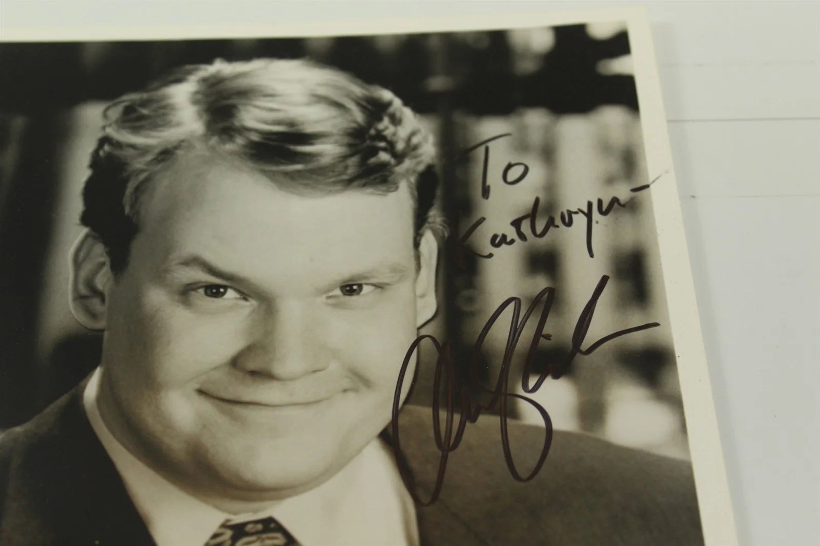 Andy Richter — Autographed Photo Black & White Of Andy Richter Late Night 8x10, изображение 2