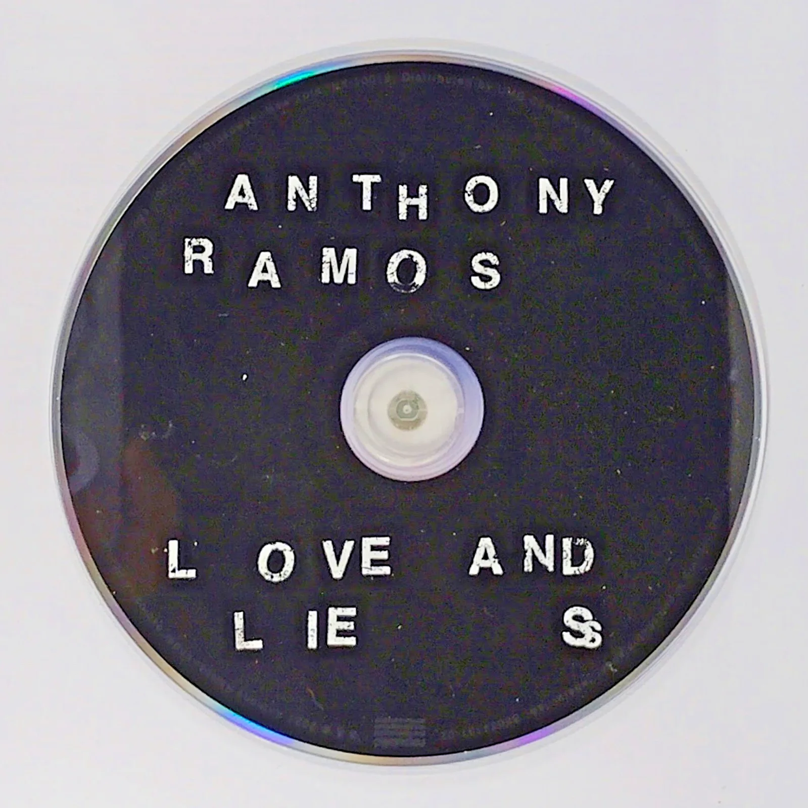 Anthony Ramos — Anthony Ramos Signed Love And Lies CD Cover Framed Hamilton Beckett COA Music, image 4