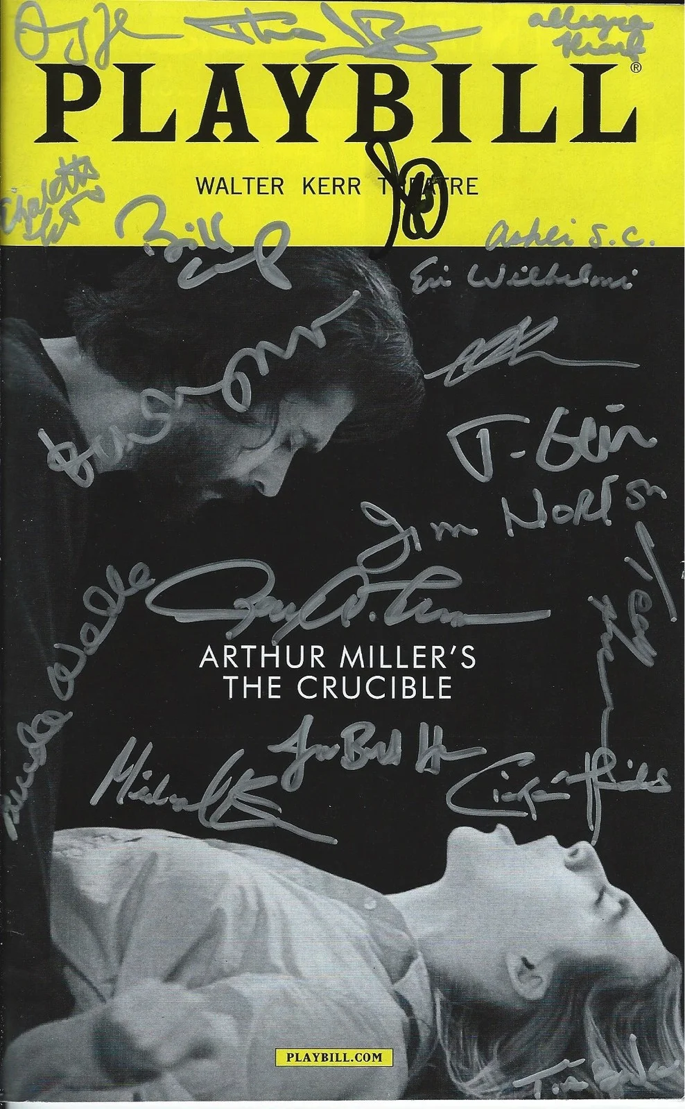 Cast — Saoirse Ronan, Ben Whishaw & Complete Cast signed The Crucible Playbill - RARE