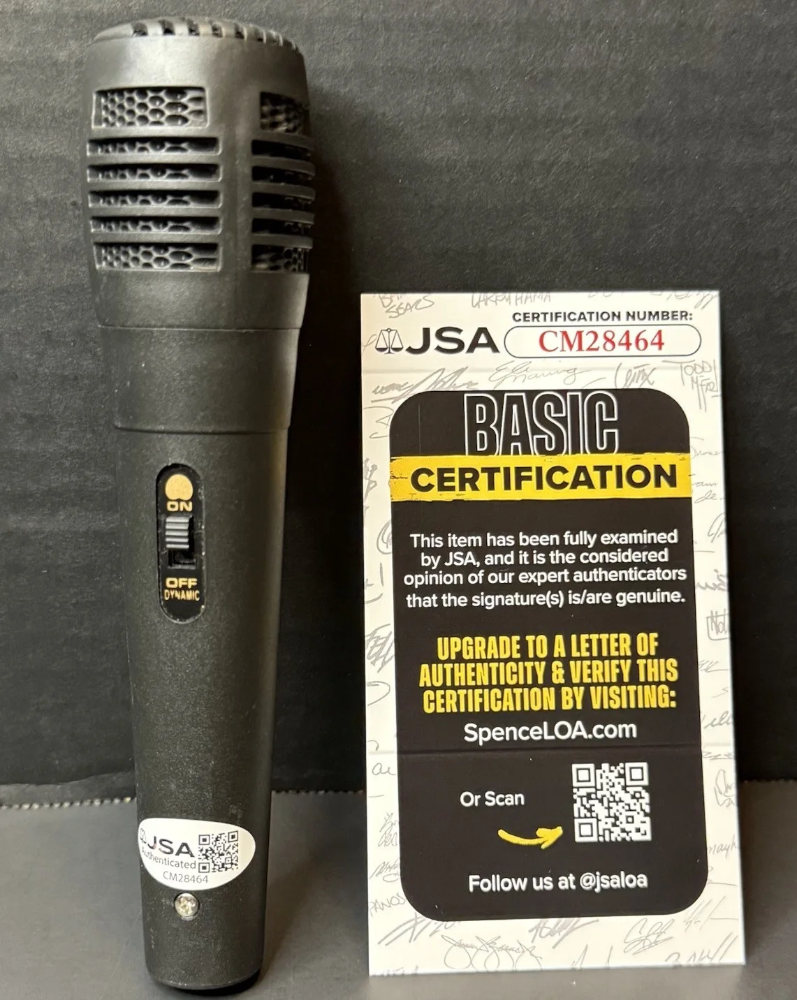Bossman Dlow Signed Microphone Rapper Autographed Mic Big Za Motion Part JSA COA, image 3