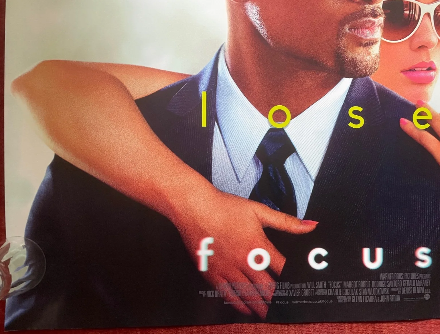 FOCUS (2015) UK Quad Movie Film Poster Margot Robbie, Will Smith, изображение 4