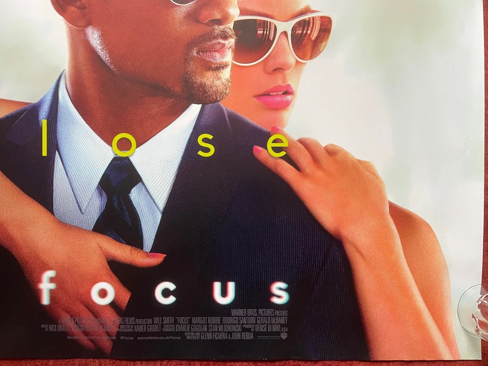 FOCUS (2015) UK Quad Movie Film Poster Margot Robbie, Will Smith, изображение 5