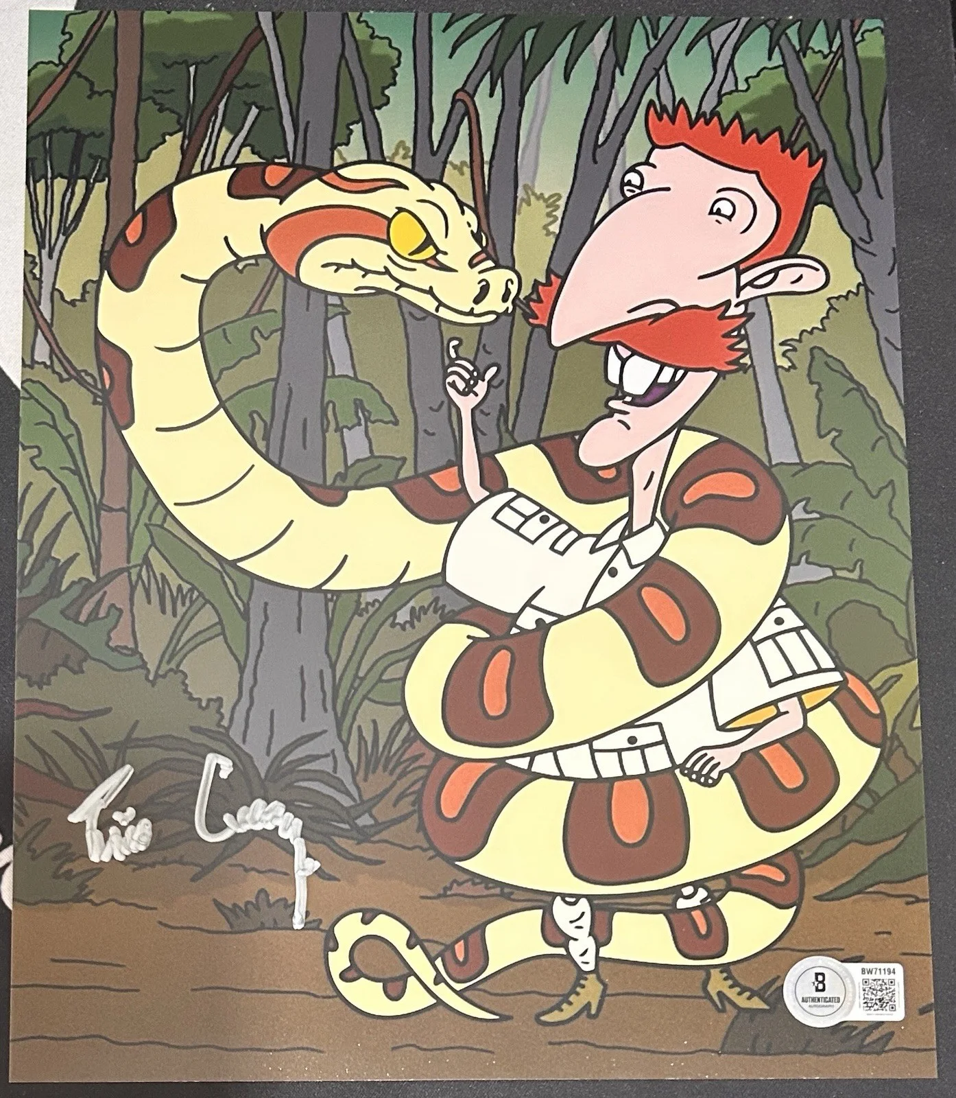 Tim Curry — Tim Curry Signed 8x10 Photo. Beckett COA. The Wild Thornberries Nigel. A73