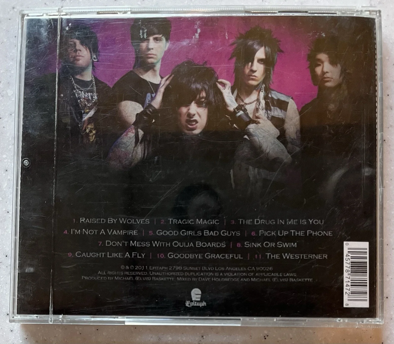 Falling In Reverse The Drug In Me Is You Full Band Signed Autographed CD 2011 NM, image 3