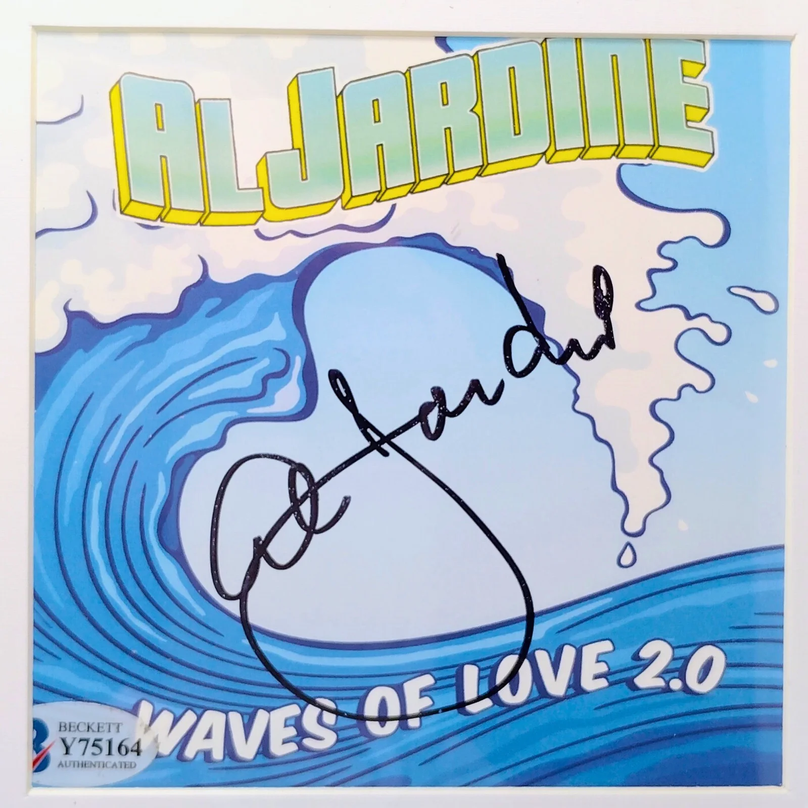 Al Jardine — Al Jardine Signed Waves Of Love CD Cover Framed Beach Boys Beckett BAS COA Music, изображение 3