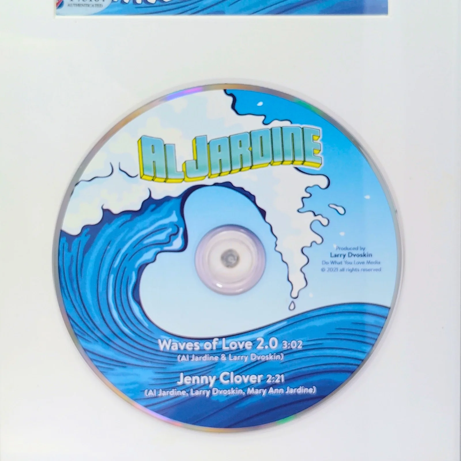 Al Jardine — Al Jardine Signed Waves Of Love CD Cover Framed Beach Boys Beckett BAS COA Music, изображение 4