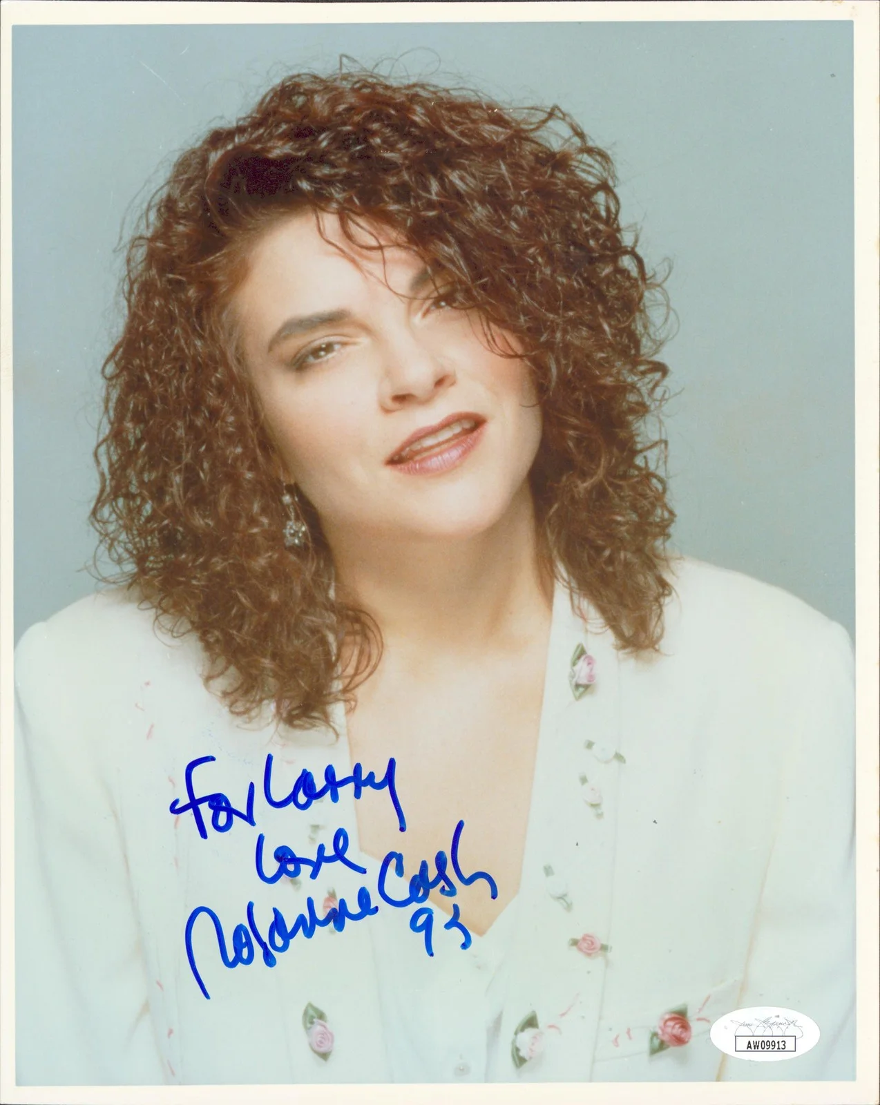 Rosanne Cash — Rosanne Cash Country Musician "For Larry Love" Signed 8x10 Photo JSA #AW09913