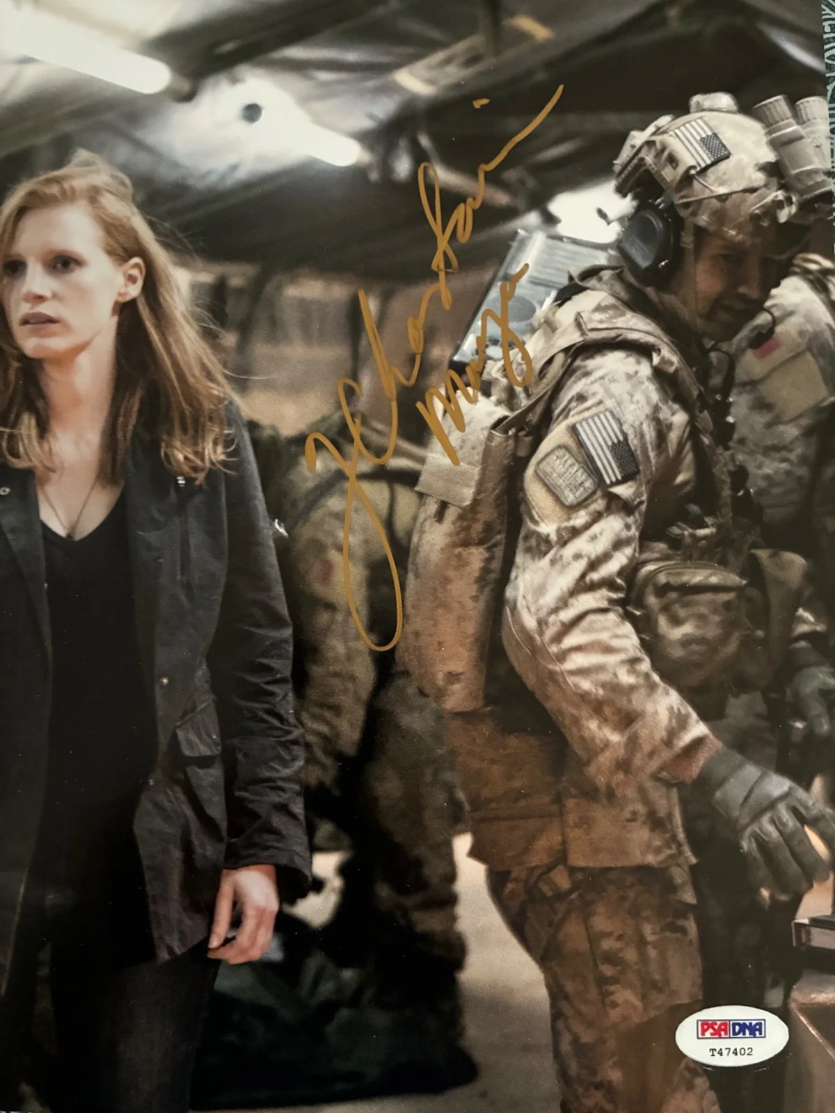 Jessica Chastain — JESSICA CHASTAIN Signed Autographed 11x14 Photo Zero Dark Thirty BECKETT BAS, изображение 2