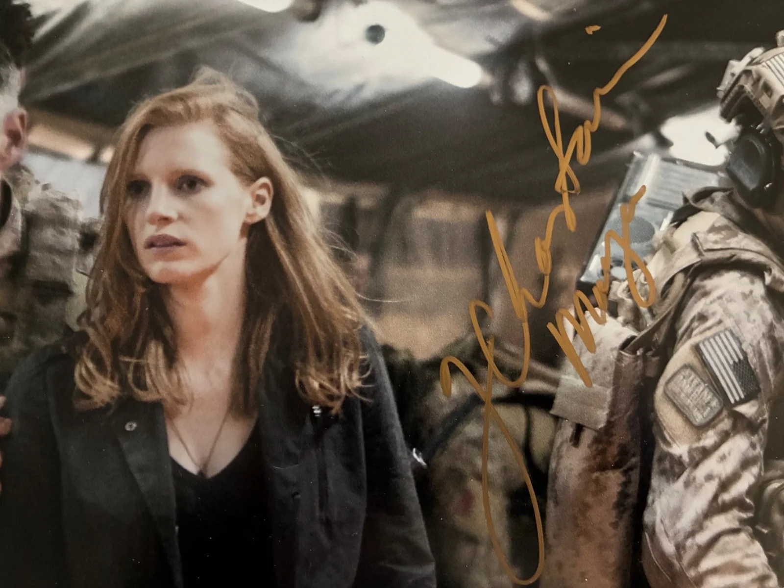 Jessica Chastain — JESSICA CHASTAIN Signed Autographed 11x14 Photo Zero Dark Thirty BECKETT BAS, изображение 3