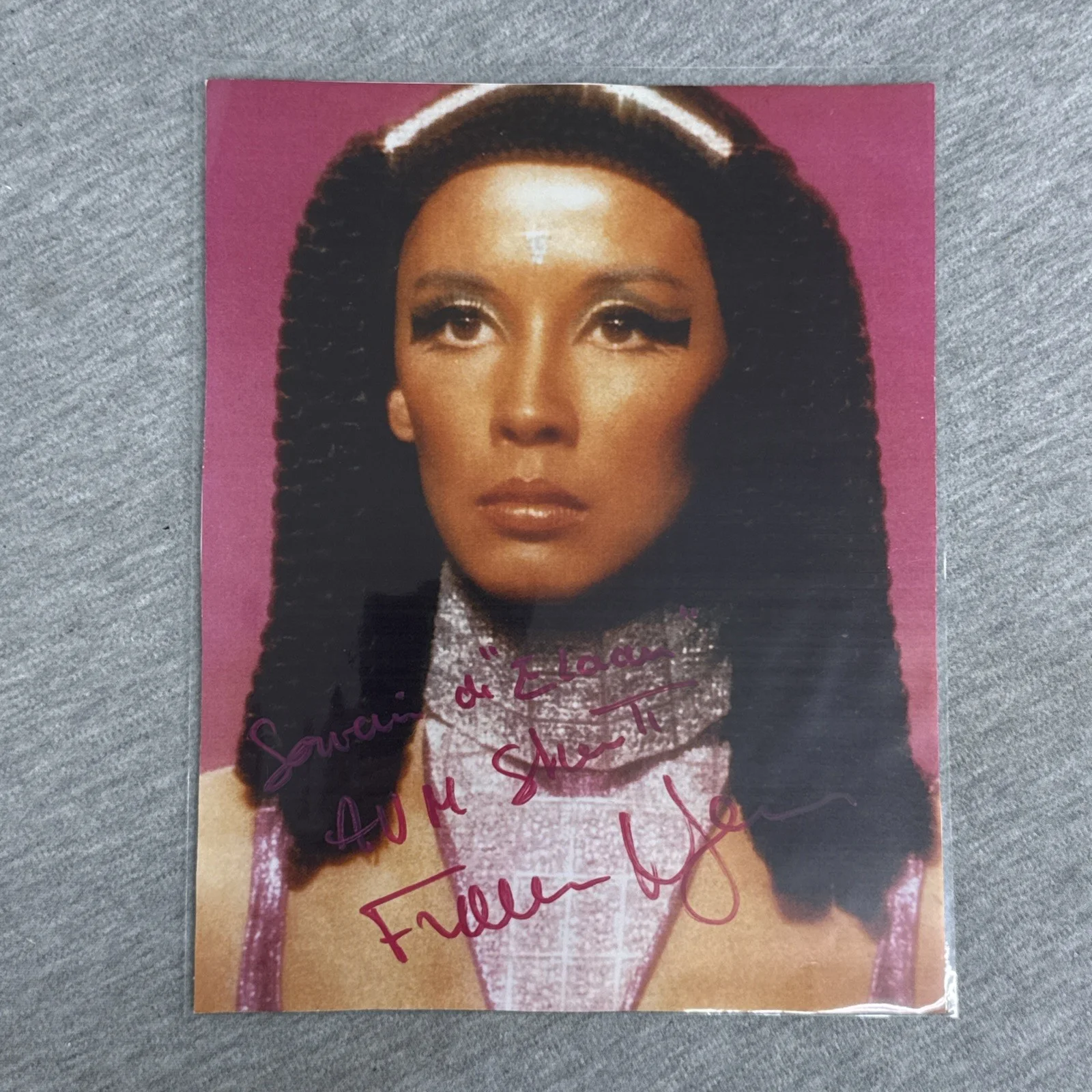 France Nuyen — France Nuyen Elaan Star Trek 1968 Signed Photo 8x10