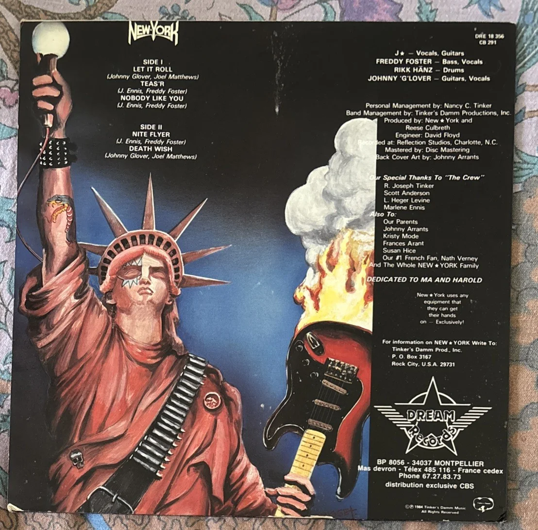 New York - Carry The Torch LP Original French Press Autographed Alt Cover, изображение 2