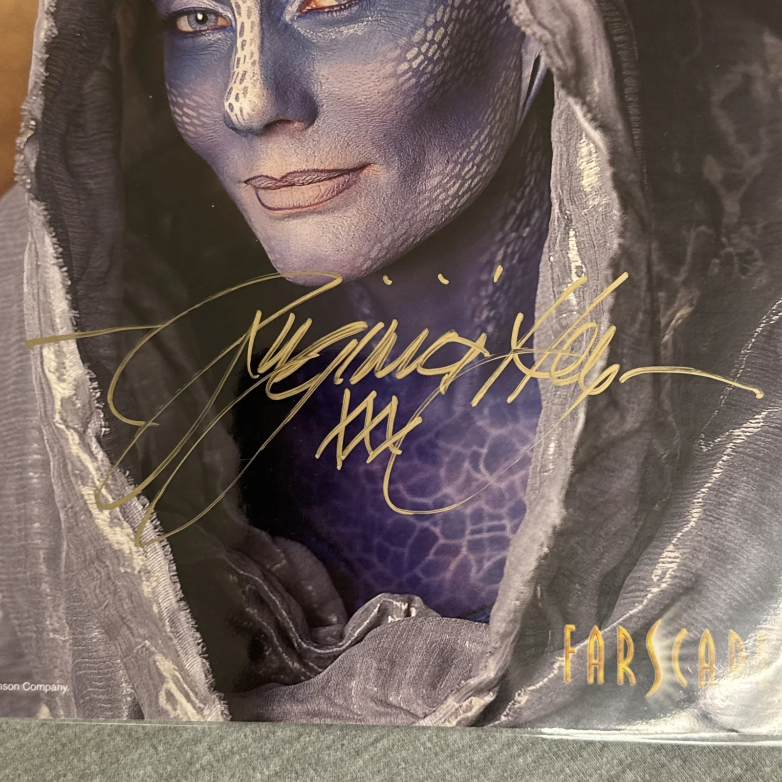 Virginia Hey — Virginia Hey Farscape Promo Photo Autograph Pa'u Zotoh Zhaan Signed 8x10 Photo, изображение 2