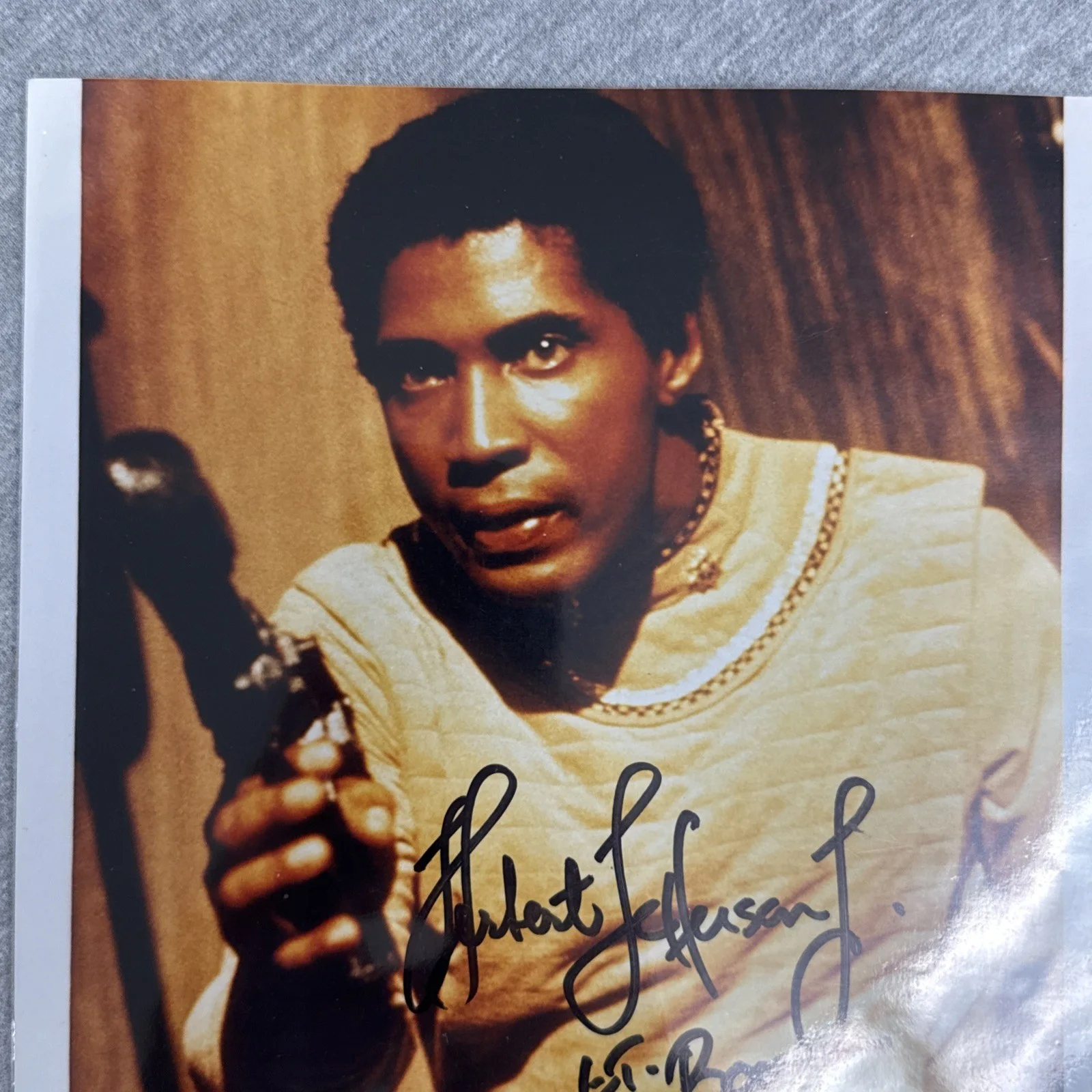 Herbert Jefferson Jr — Herbert Jefferson Jr. Lieutenant Boomer Battlestar Galactica Signed 8x10, image 3