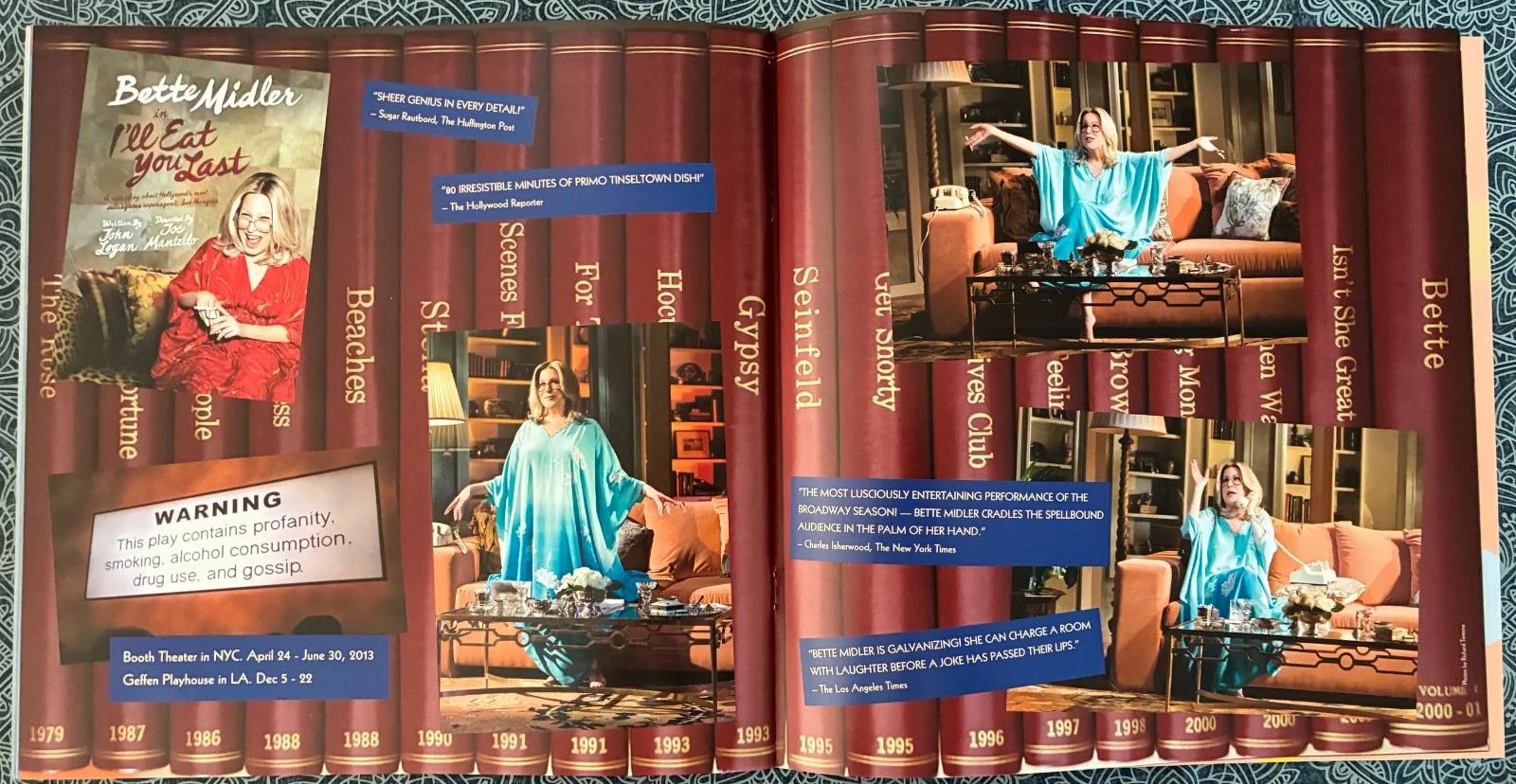 BETTE MIDLER Signed DIVINE INTERVENTION Tour Program Book Autographed Miss M, image 2