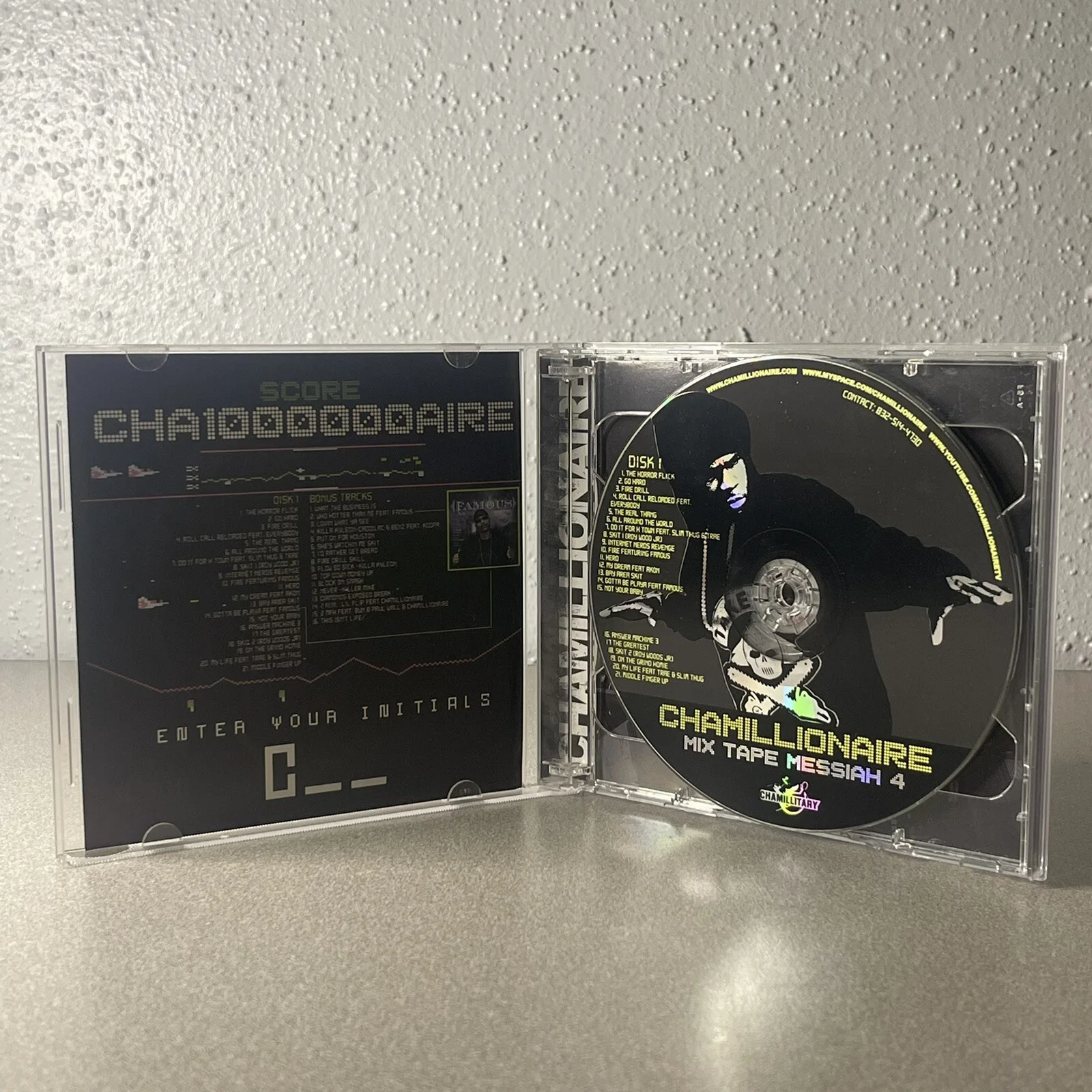 RARE Hand Signed Chamillionaire Mixtape Messiah 4 Autograph CD Two Discs, image 2