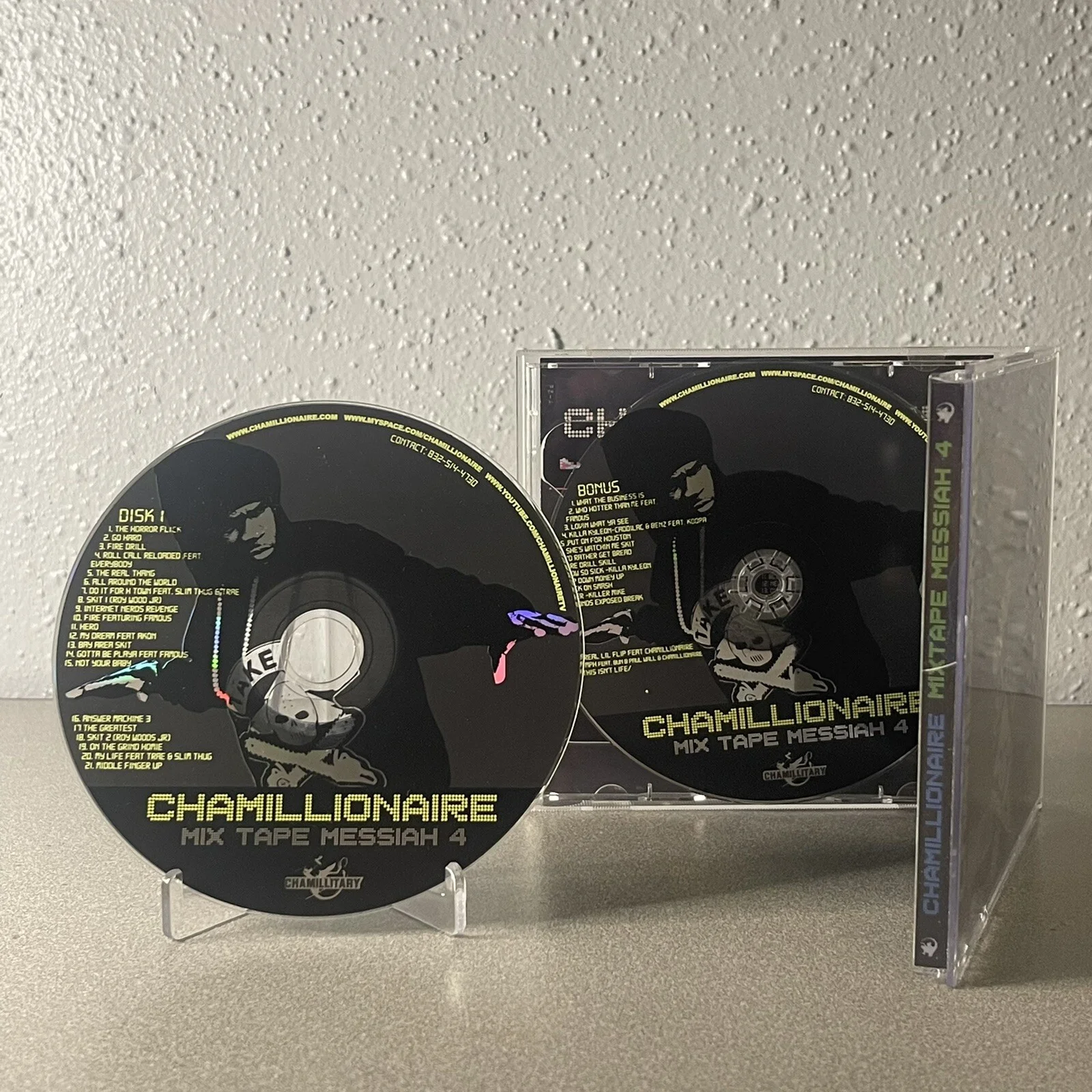 RARE Hand Signed Chamillionaire Mixtape Messiah 4 Autograph CD Two Discs, image 3