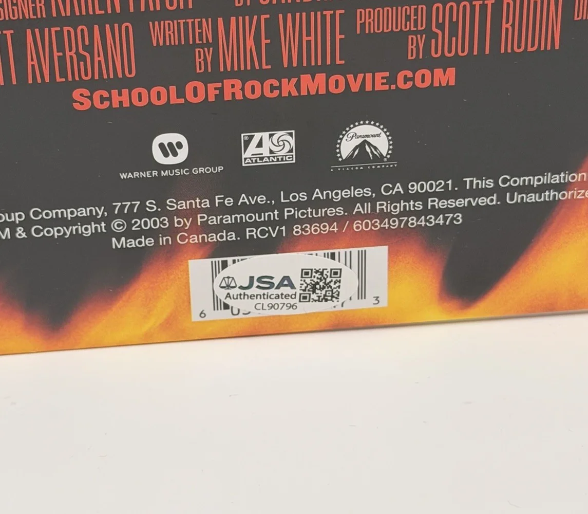 JACK BLACK SIGNED AUTOGRAPHED SCHOOL OF ROCK SOUNDTRACK VINYL ALBUM JSA COA RARE, изображение 4
