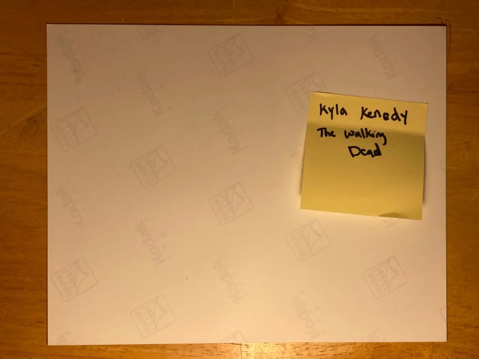 Hand SIGNED Kyla Kennedy 10x8 Photo - The Walking Dead - Mika Samuels, изображение 4