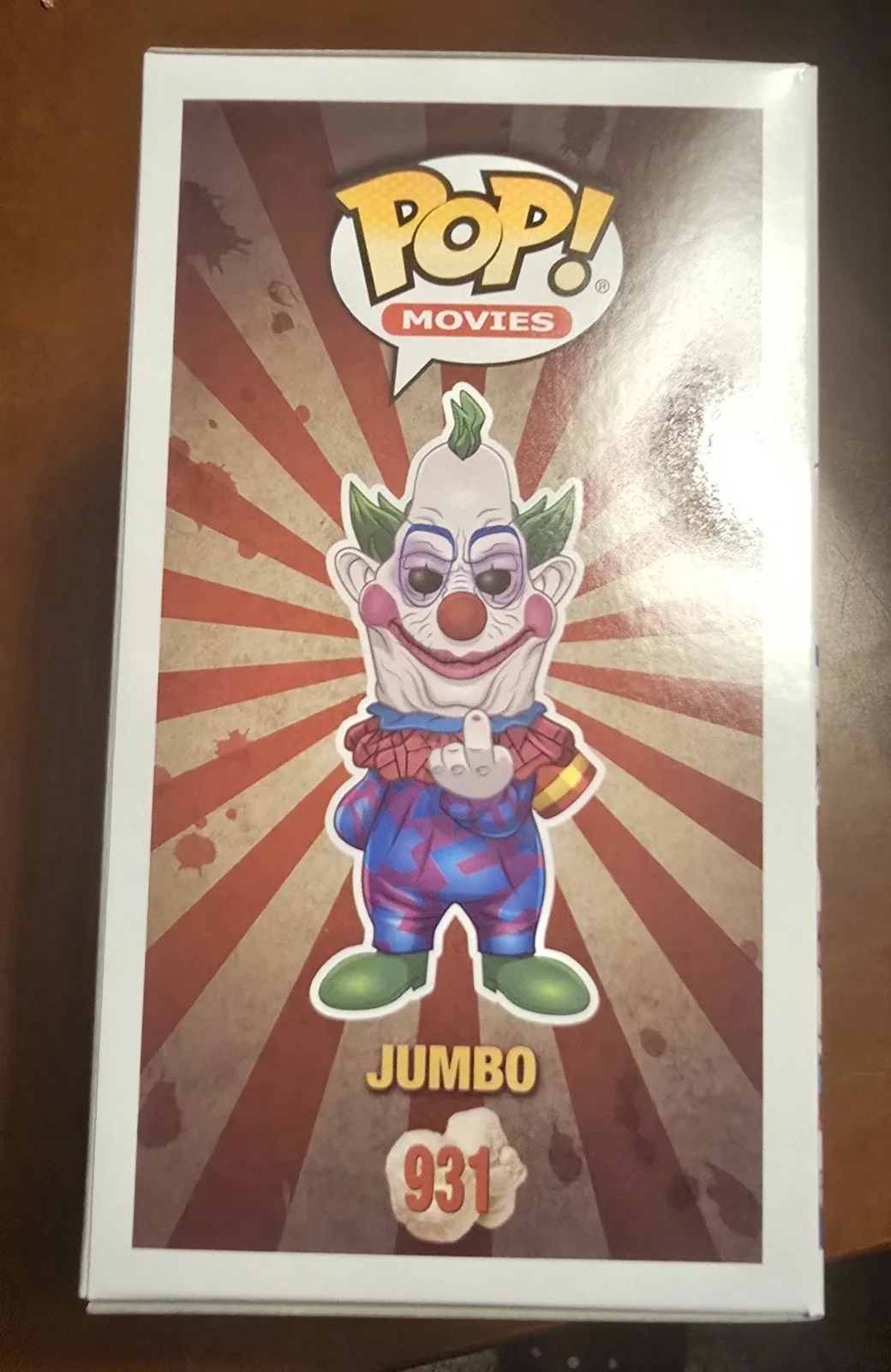 JOHN MASSARI — JOHN MASSARI SIGNED KILLER KLOWNS FROM OUTER SPACE JUMBO FUNKO POP 931 SWAU COA, изображение 4