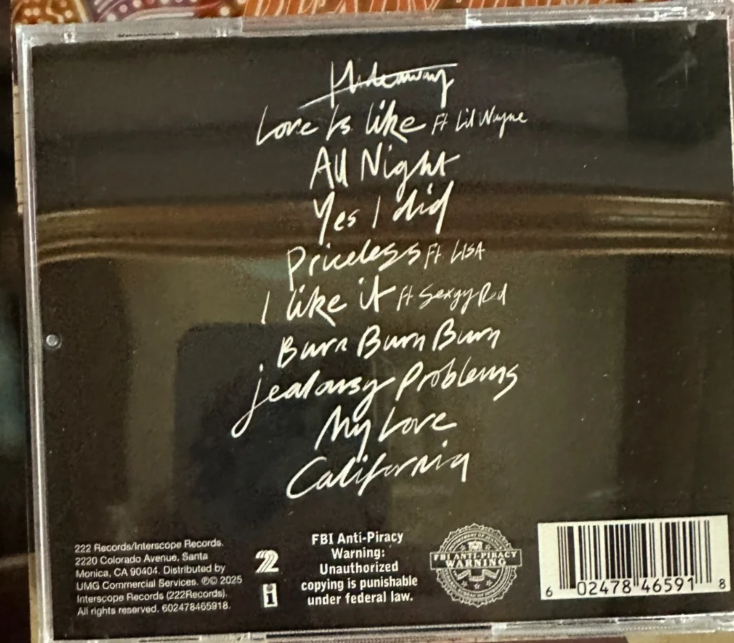 Maroon 5 - SIGNED insert card "Love Is Like" CD Autographed by the band - MINT!, image 2